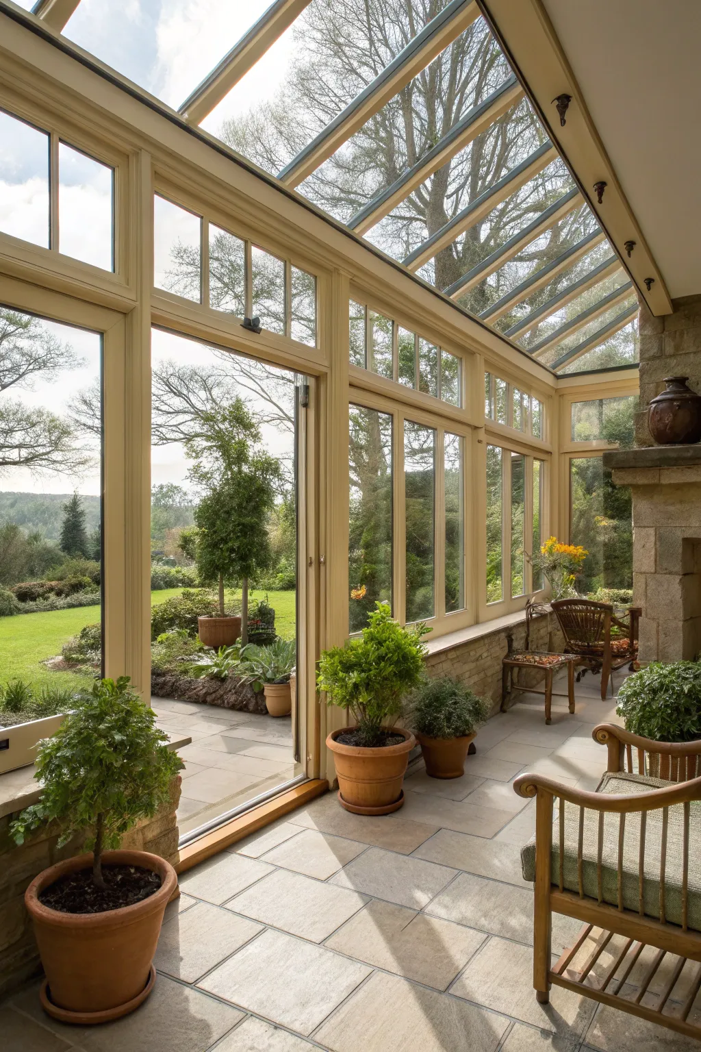 Let natural light be the star of your small orangery.