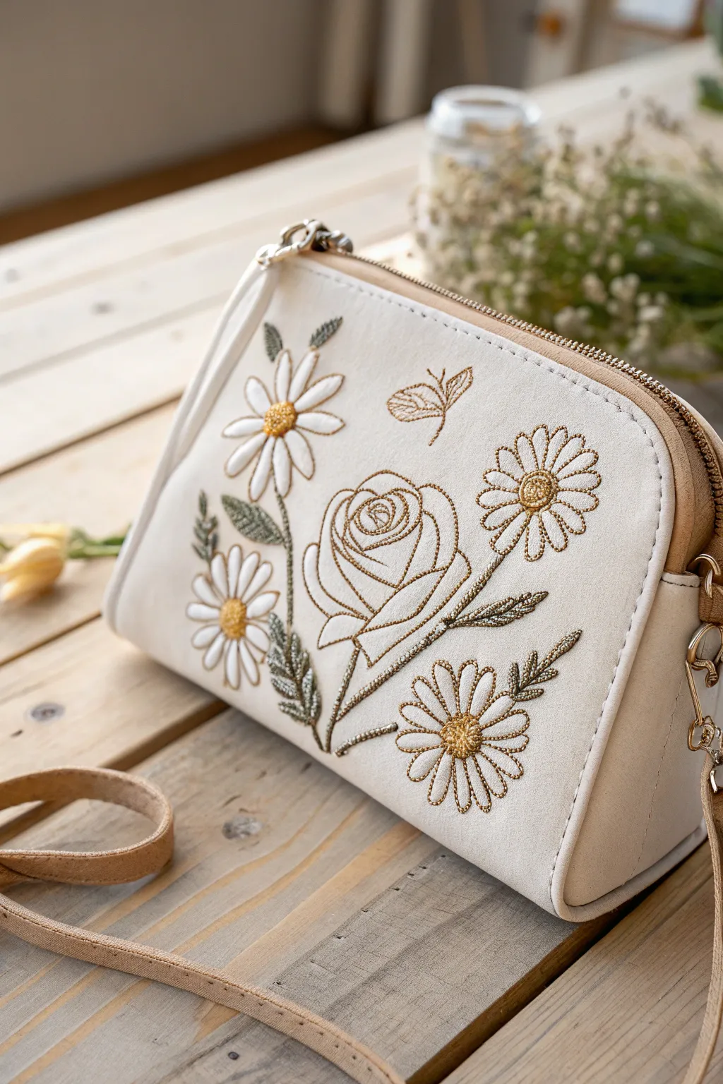 Embrace the beauty of nature with exquisite floral embroidery that transforms simplicity into art.