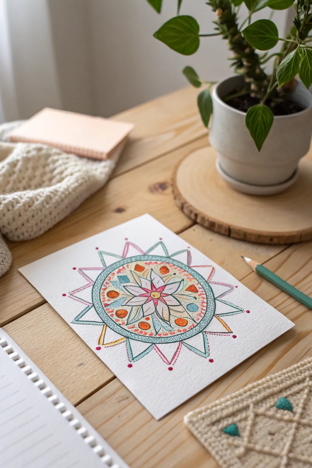 Elevate your stationery game with handcrafted geometric designs that blend artistry and simplicity.