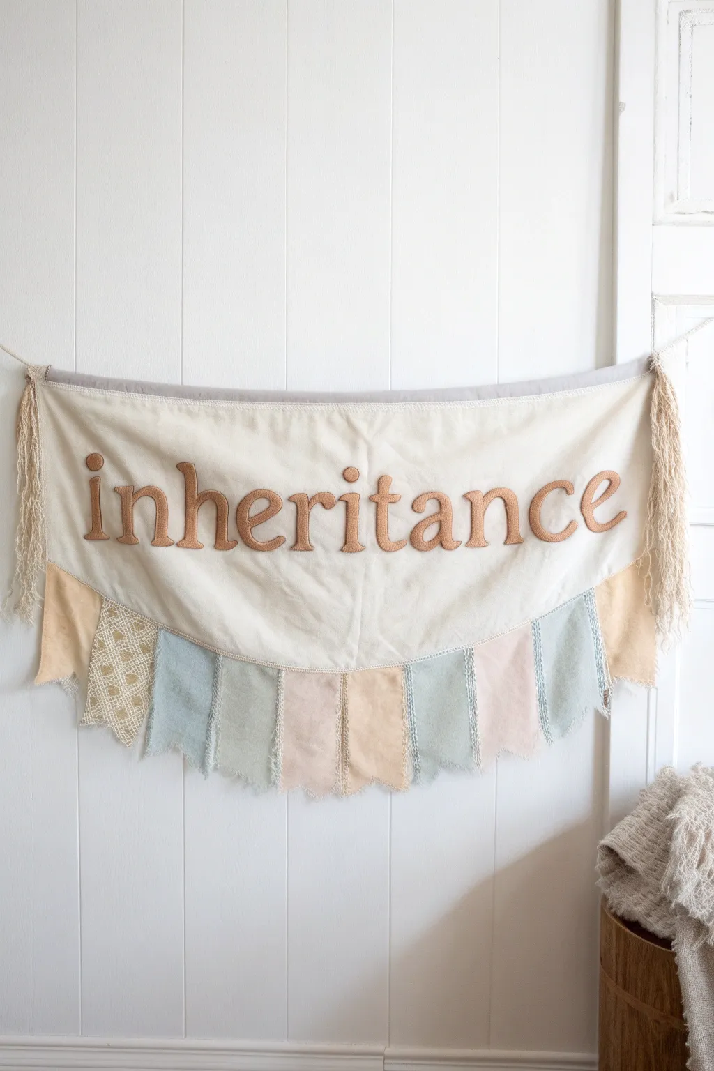 Celebrate family legacy with this charming DIY birthright banner. 🌿✨ #Craftsmanship #ScandiBoho