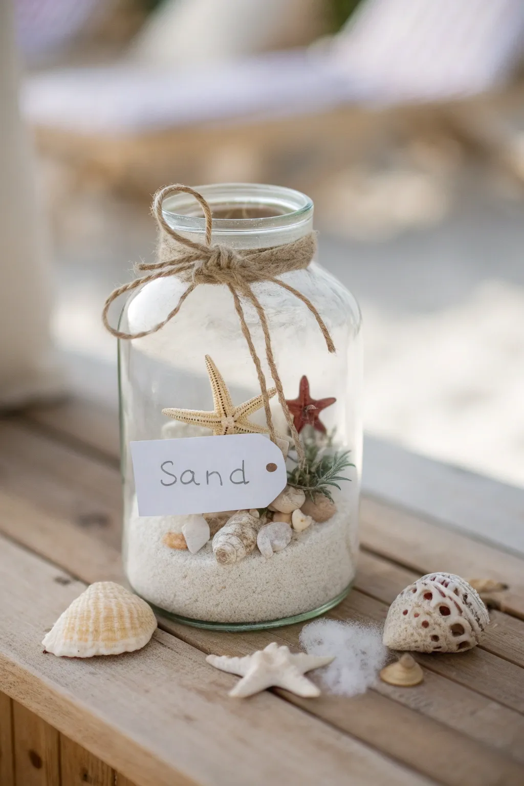 Capture your seaside memories with a beautifully crafted beach-inspired memory jar.