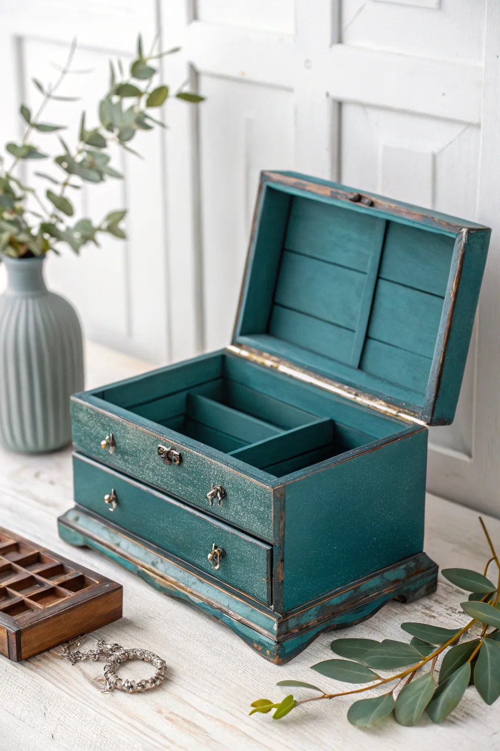 Revive your treasures with a bold chalk paint makeover that blends simplicity with natural elegance.