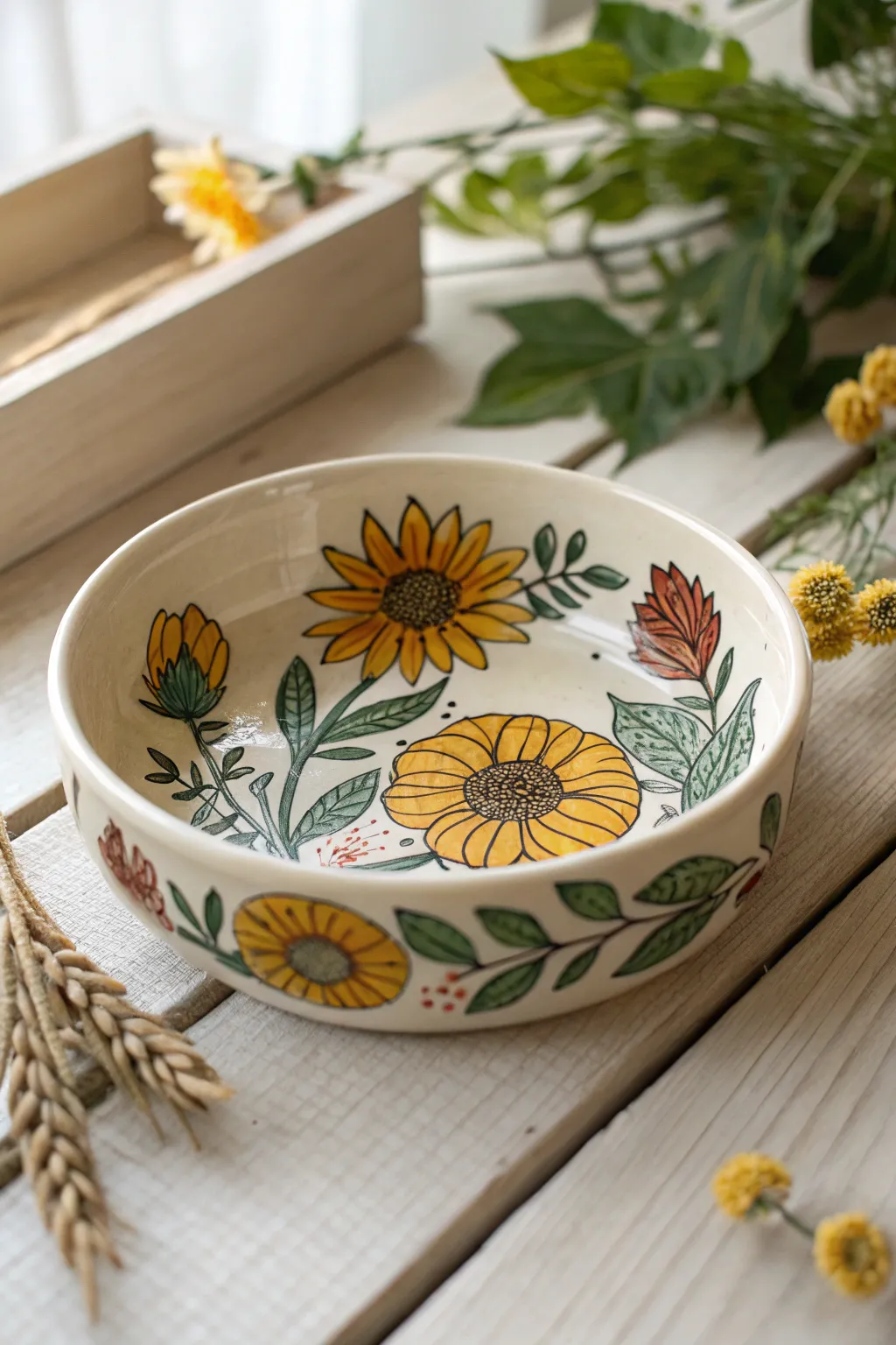 Transform your vanity with a touch of nature-inspired artistry. 🌻✨