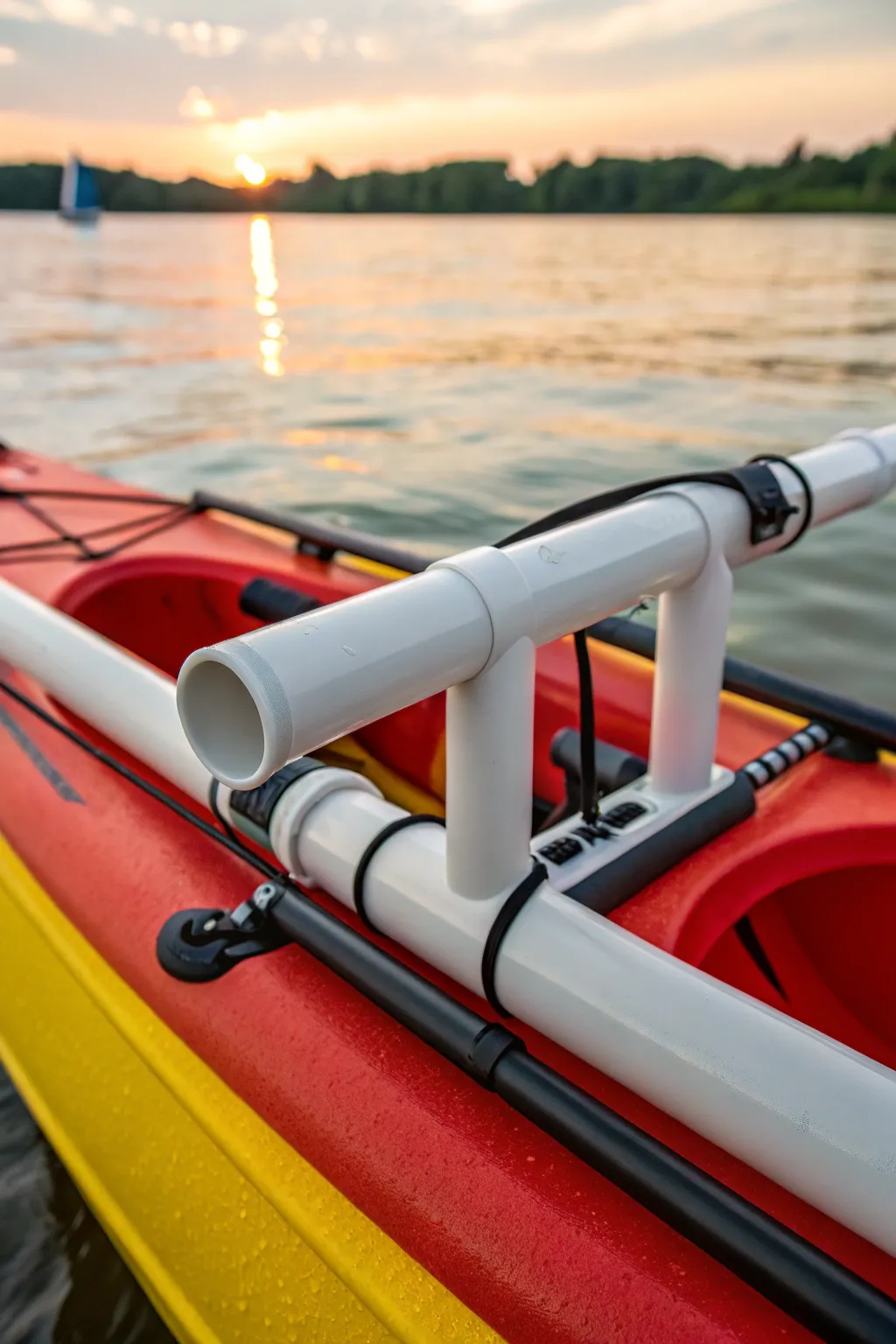 Craft Your Adventure: Custom PVC Pipe Rod Holders for the Perfect Kayak Experience.