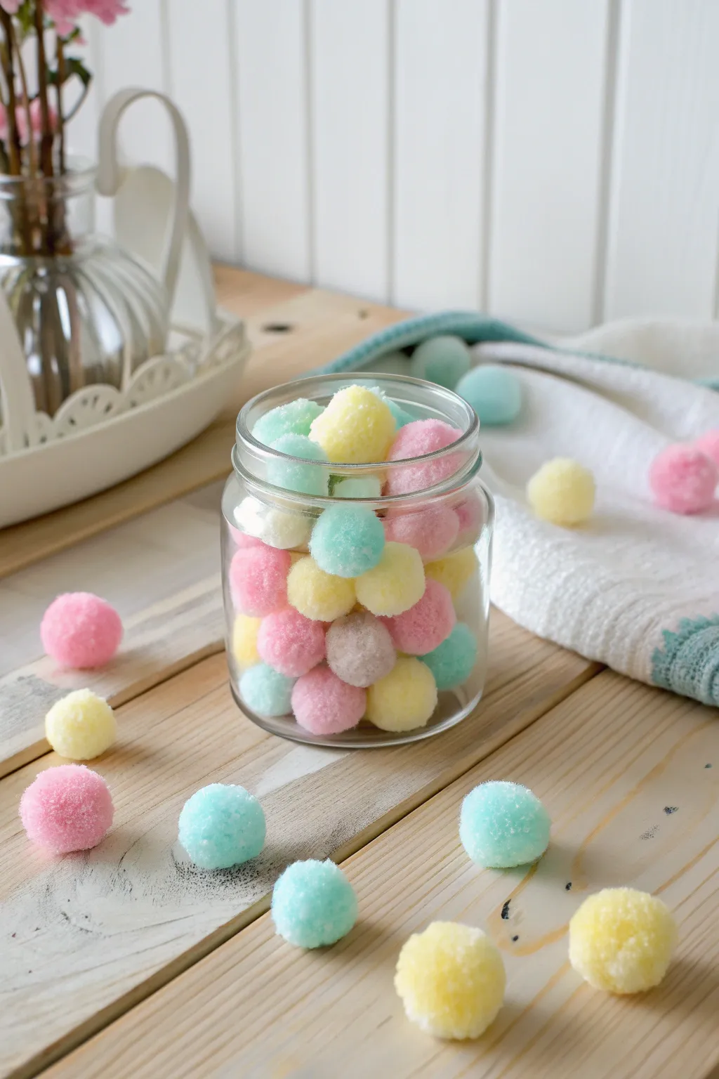 Capture the joy of kindness with each colorful pom-pom in your jar!
