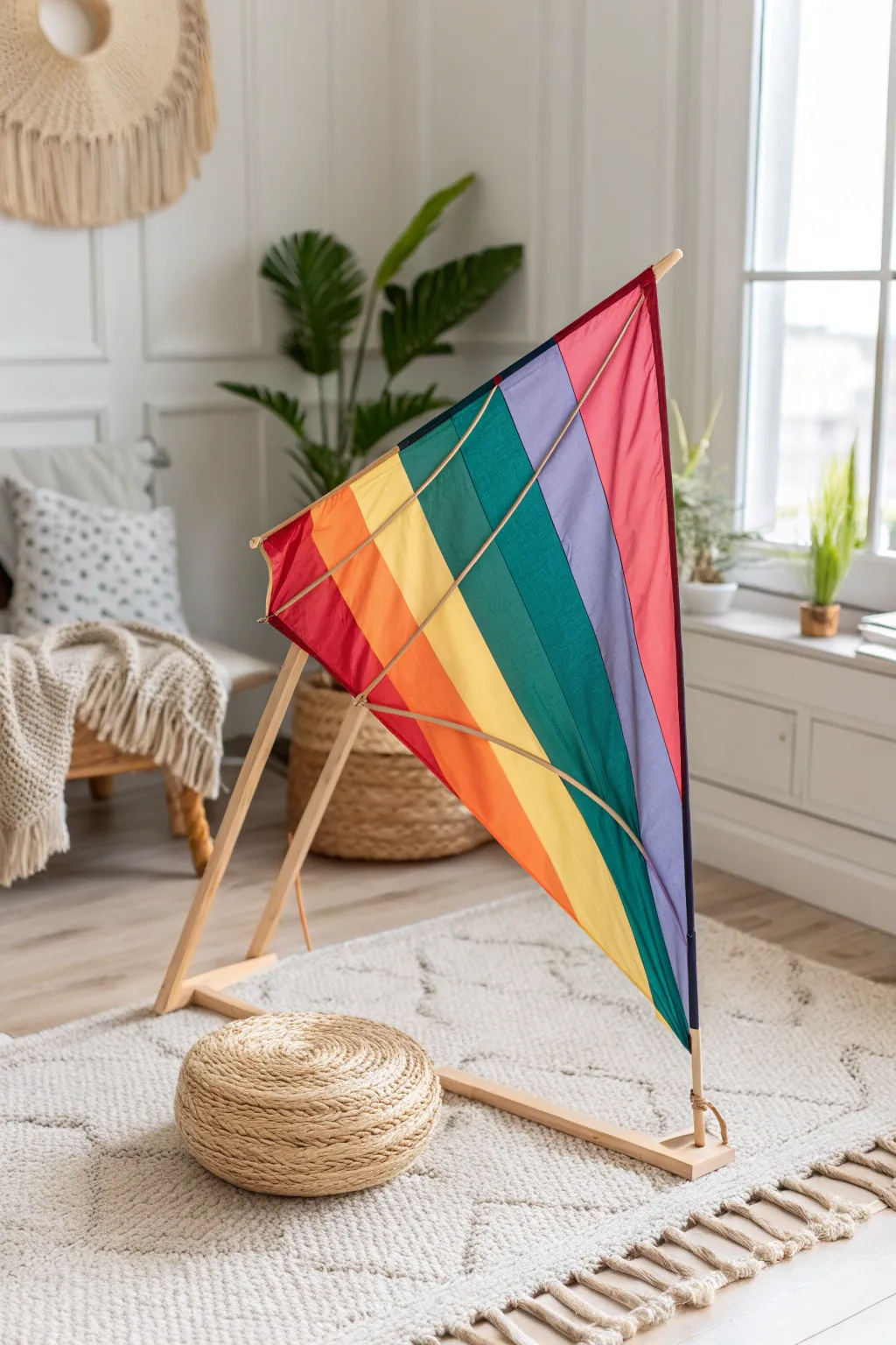 Bring a splash of rainbow into your home with bold, vibrant kite designs!