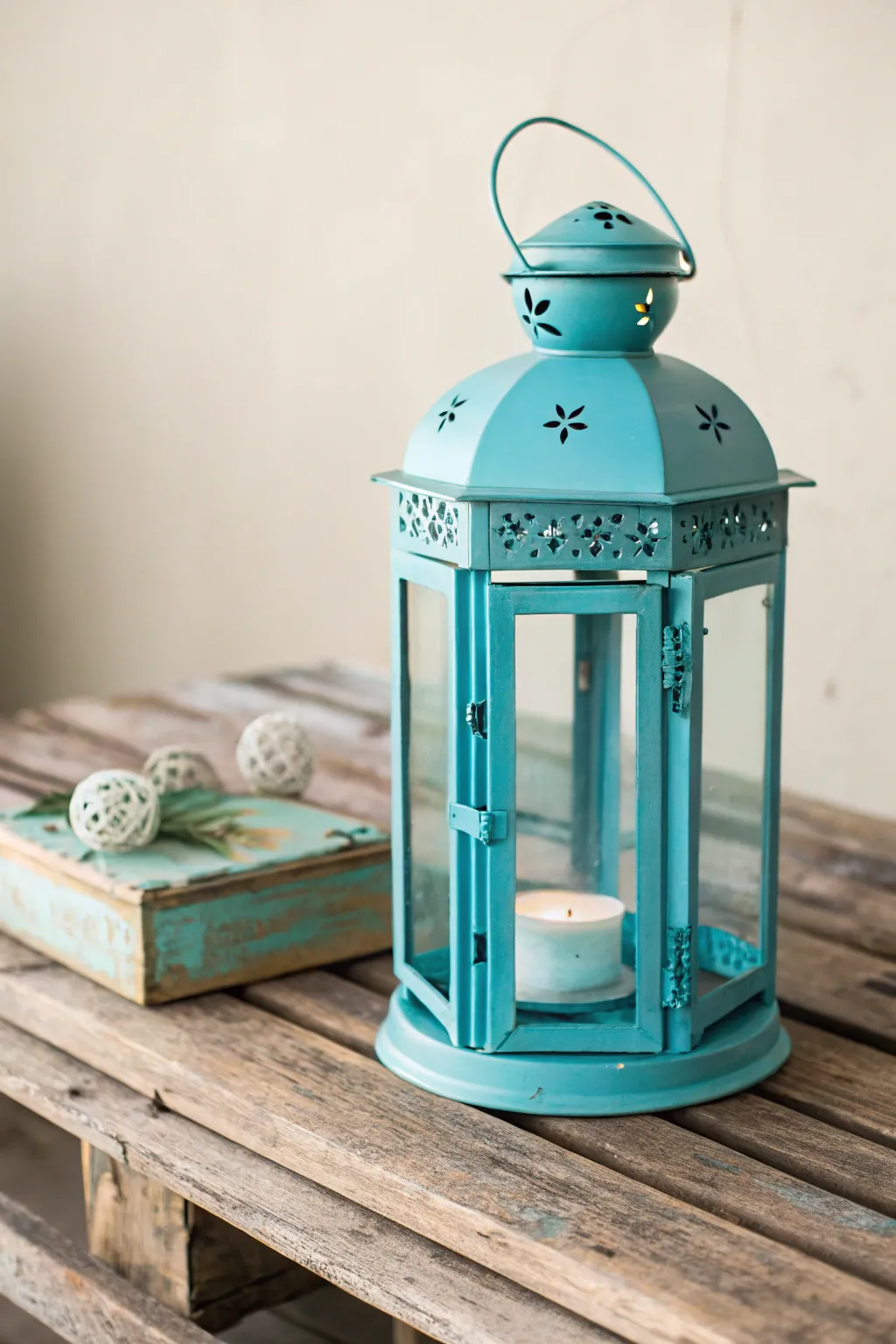 Breathe new life into your space with a stunning teal revival of old lanterns.