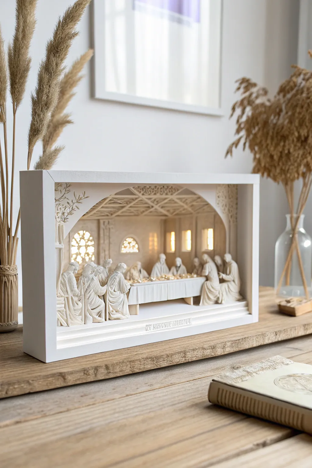 Bring history to your table with this stunning 3D Last Supper paper diorama, crafted with love and simplicity.