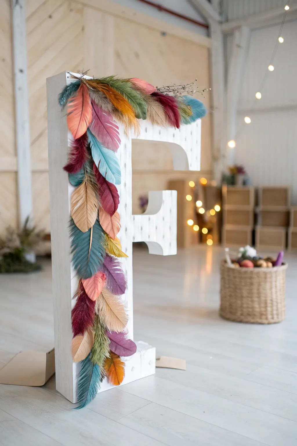 Transform simplicity into statement with this Fancy Feathery F!