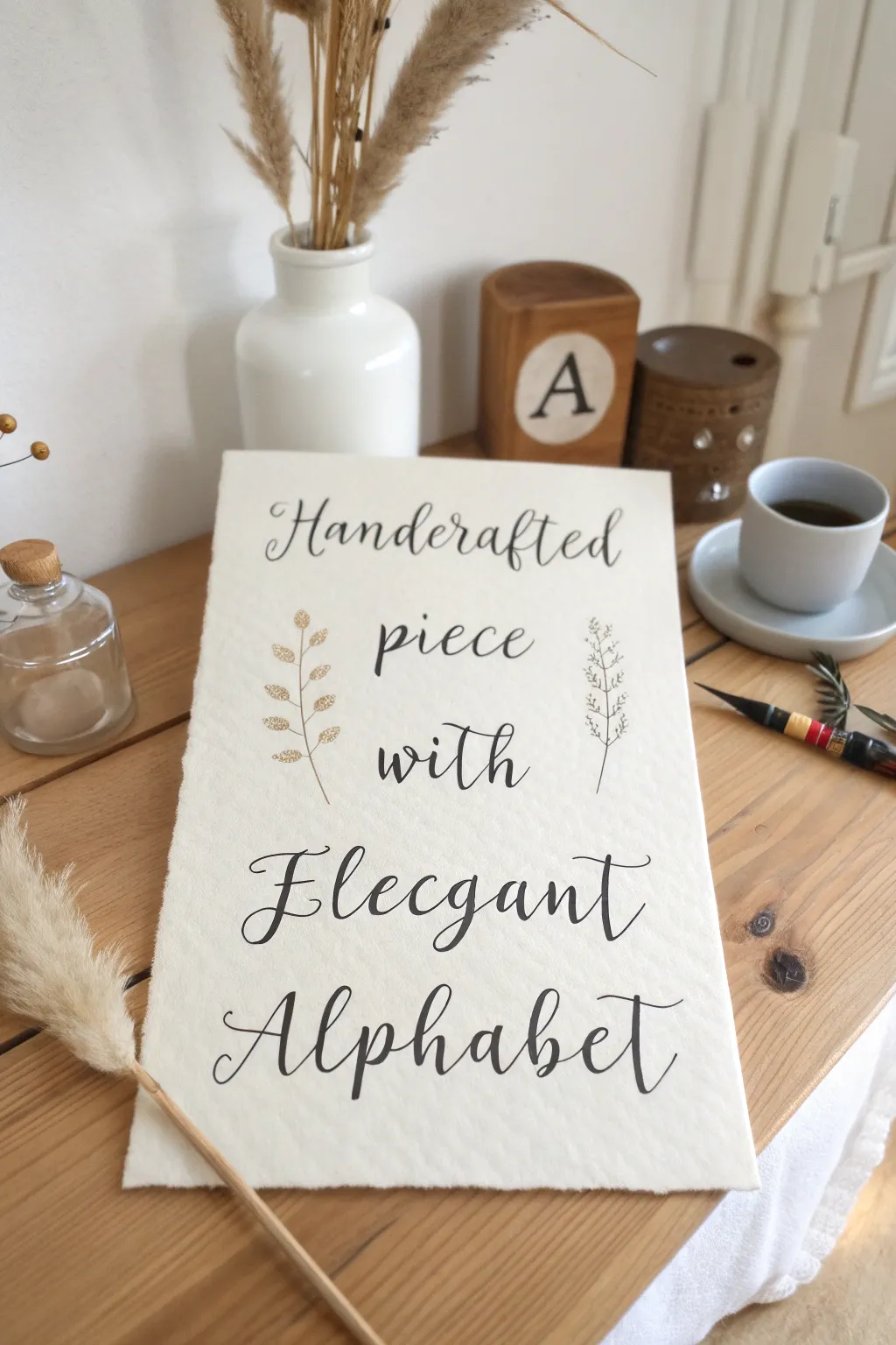 Discover the art of cursive with elegant flourishes, where simplicity meets sophistication.