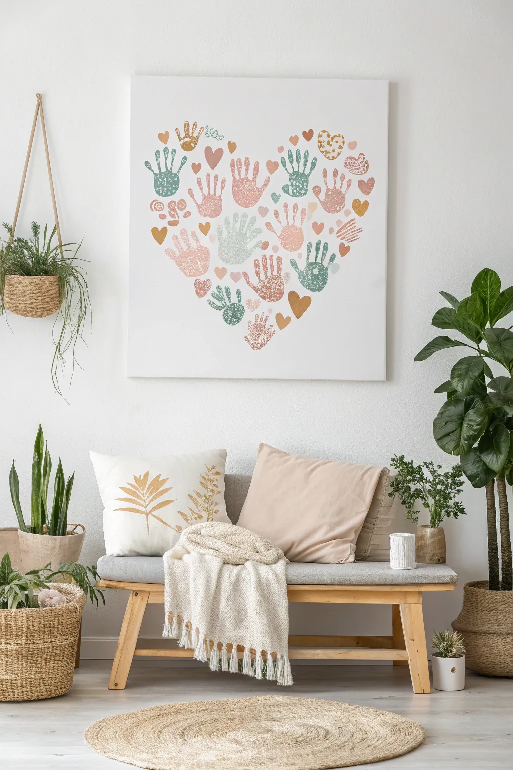 Capture the essence of family love with a Heartfelt Handprint Canvas—where every touch tells a story.