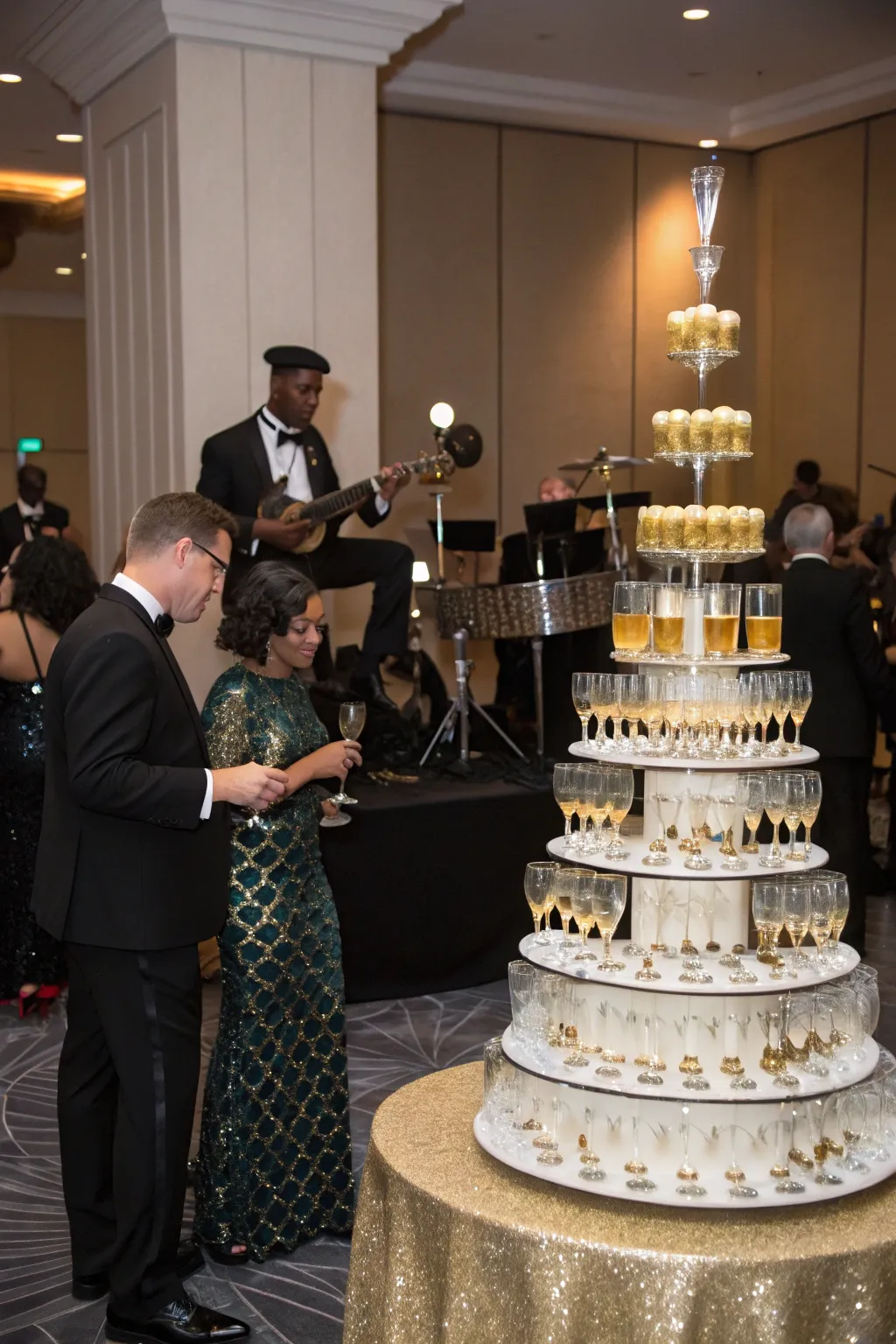 A black tie event for a sophisticated 50th birthday celebration.
