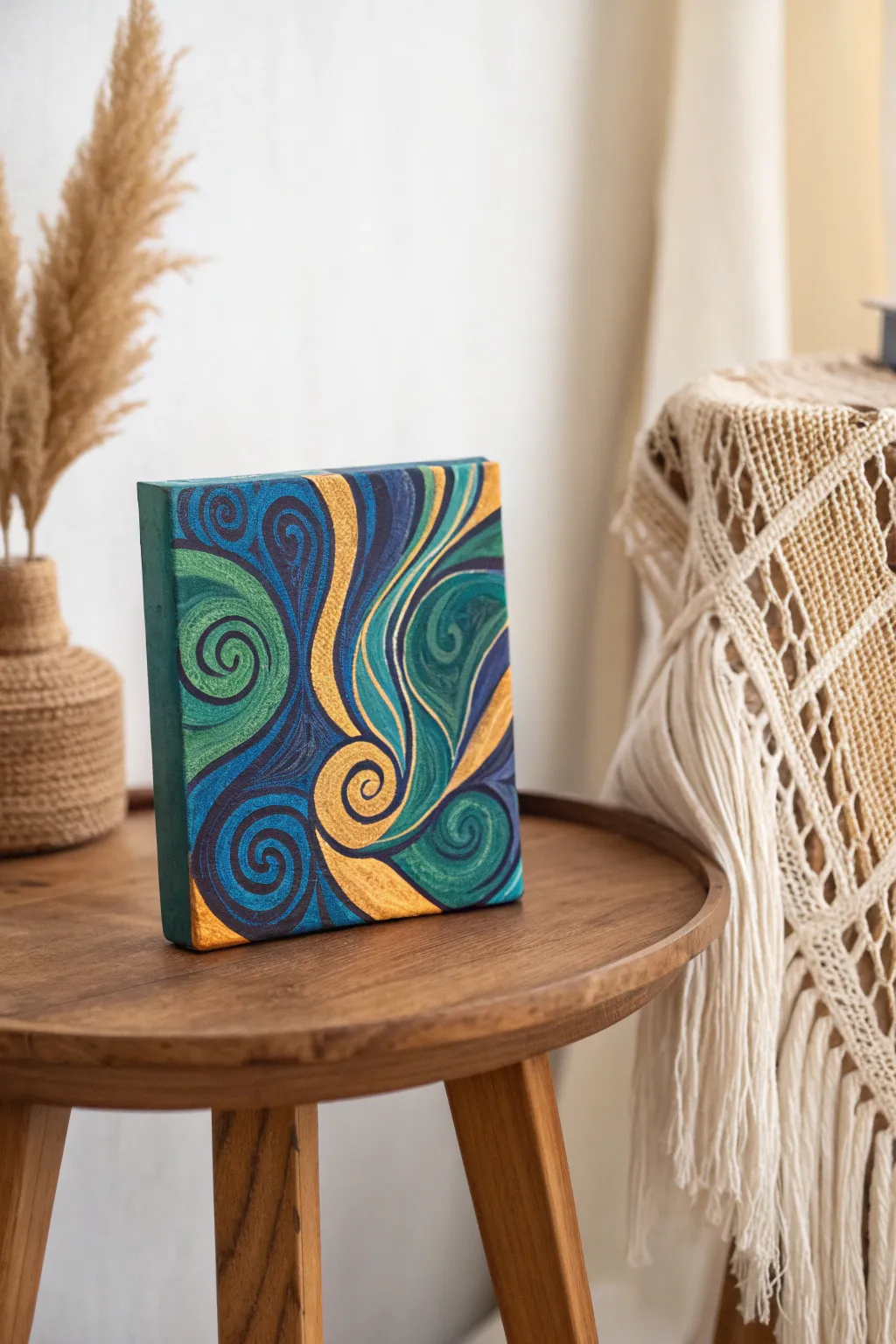 Transform your space with a splash of creativity – embrace the beauty of abstract swirls.