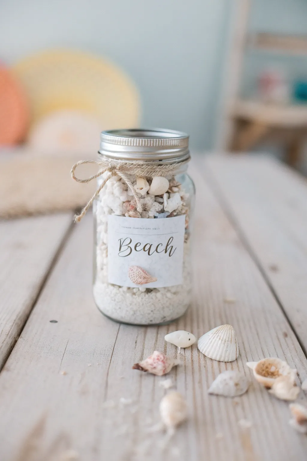 Capture the essence of your beach memories with this charming keepsake jar. 🌊 #BeachMemories #MinimalistDecor
