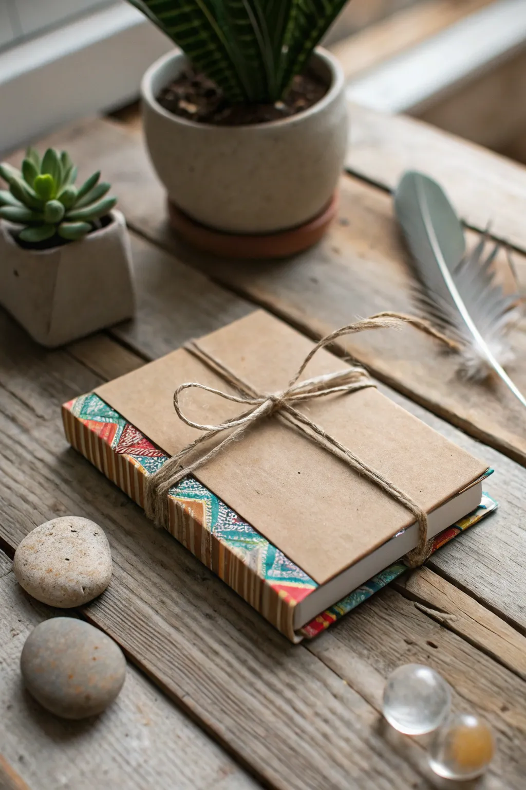Transform your scrap paper into a charming mini notebook – a perfect blend of sustainability and style!
