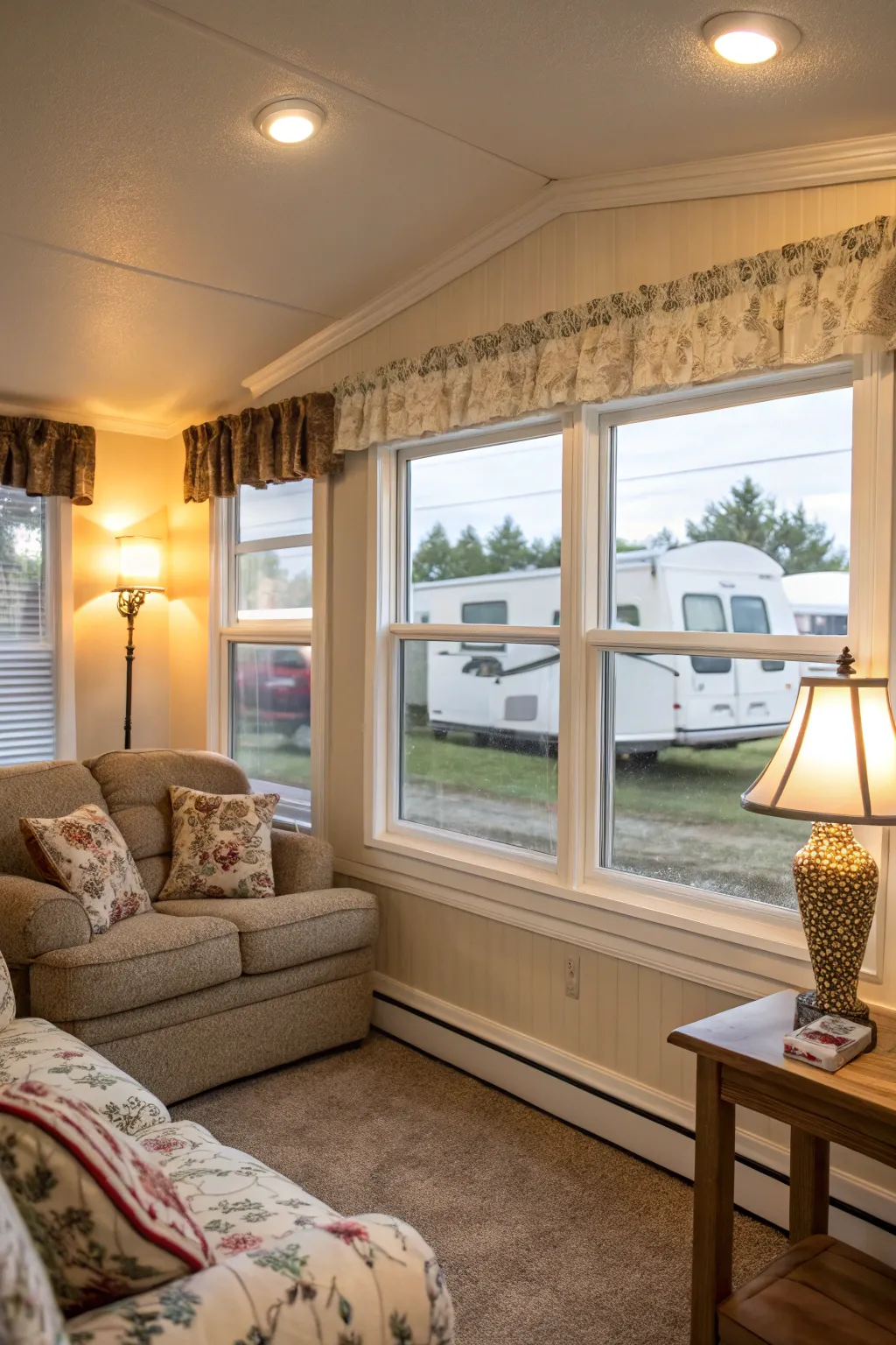 Classic white trim brightens and opens up any space.
