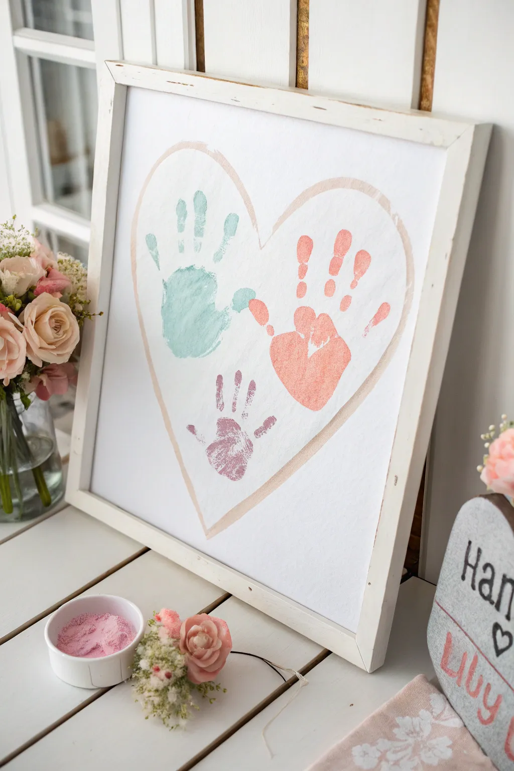 A heartfelt keepsake: A child's love captured in handcrafted beauty.