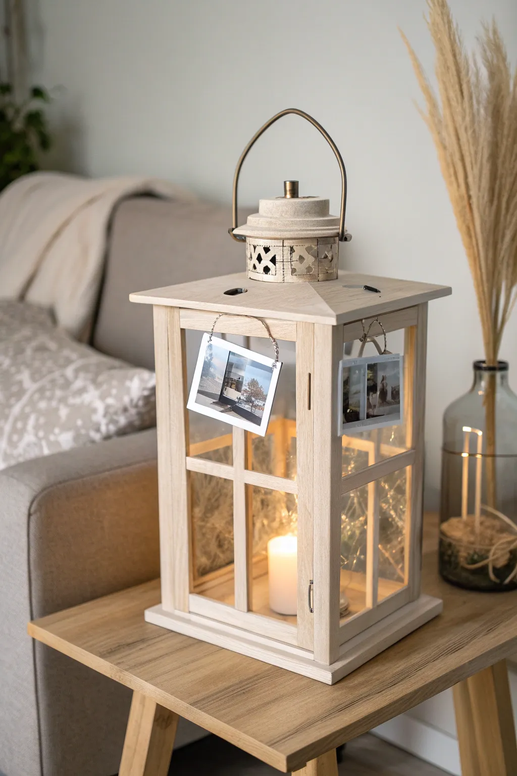 Illuminate her space with a personalized touch - a lantern that tells a story.