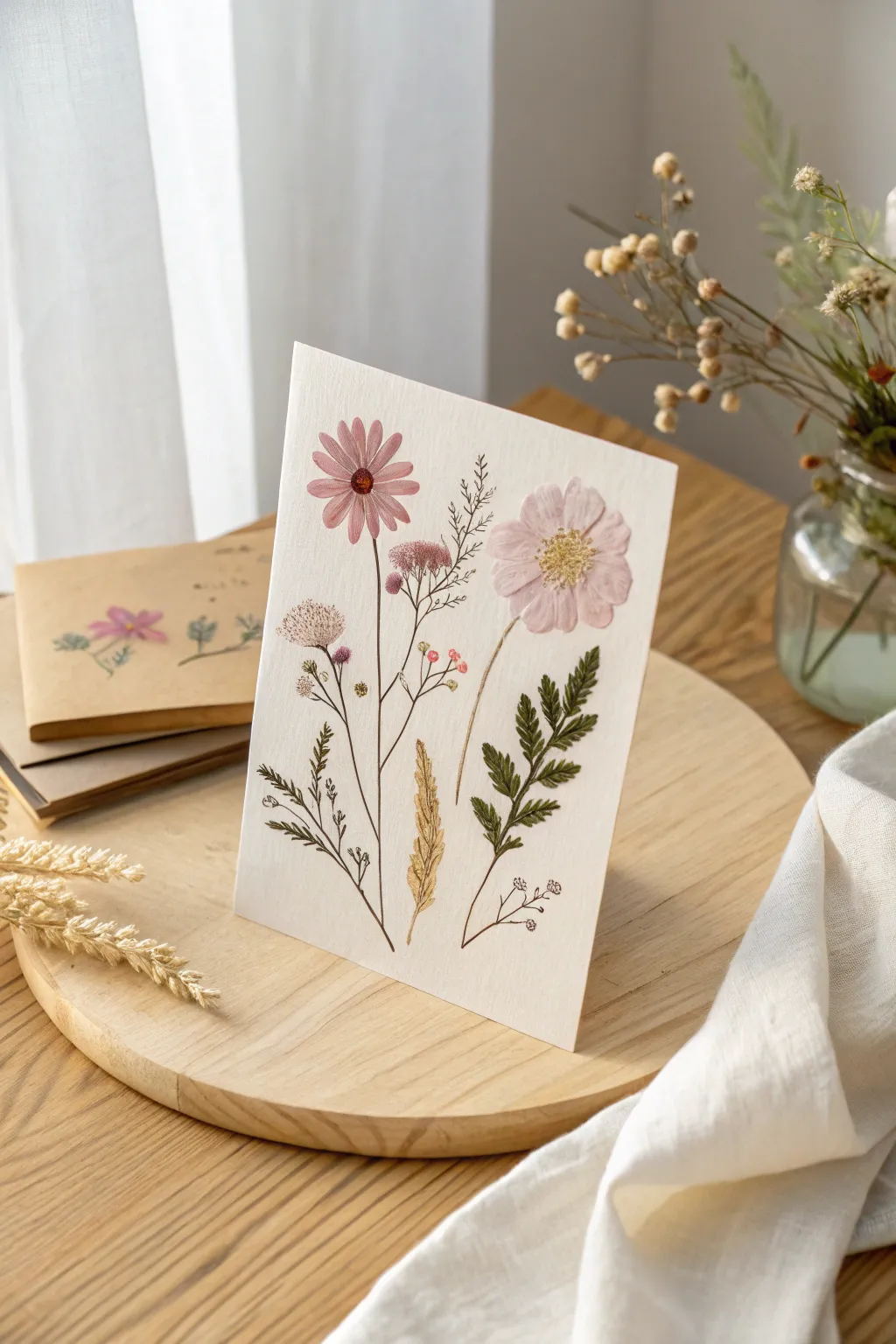 Celebrate Mother's Day with a heartfelt handmade card, capturing the beauty of nature and the warmth of your love.