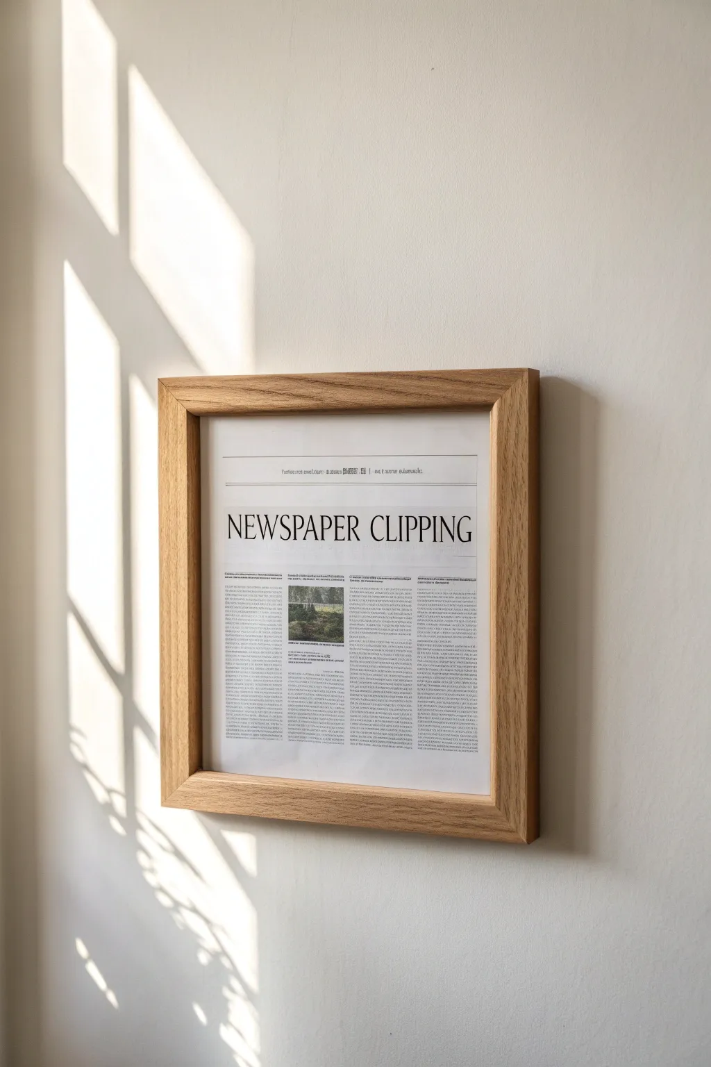 Elevate your space with minimalist newspaper wall art—where headlines meet elegance.