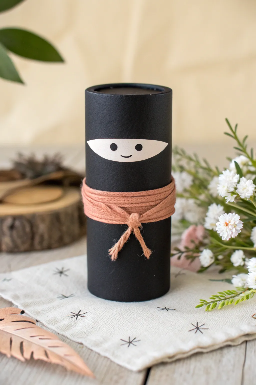 Unleash creativity with these charming toilet paper roll ninjas, where simplicity meets artistry.