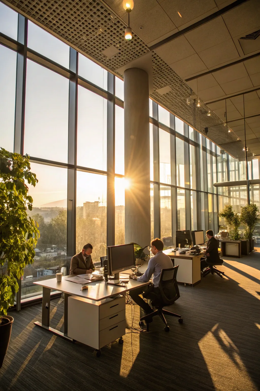 Harness the power of natural light to brighten your workspace.
