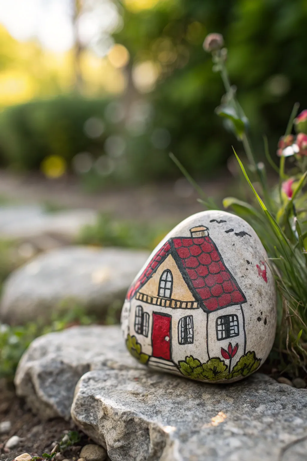 Transform your garden into a fairy tale with this charming cottage rock.