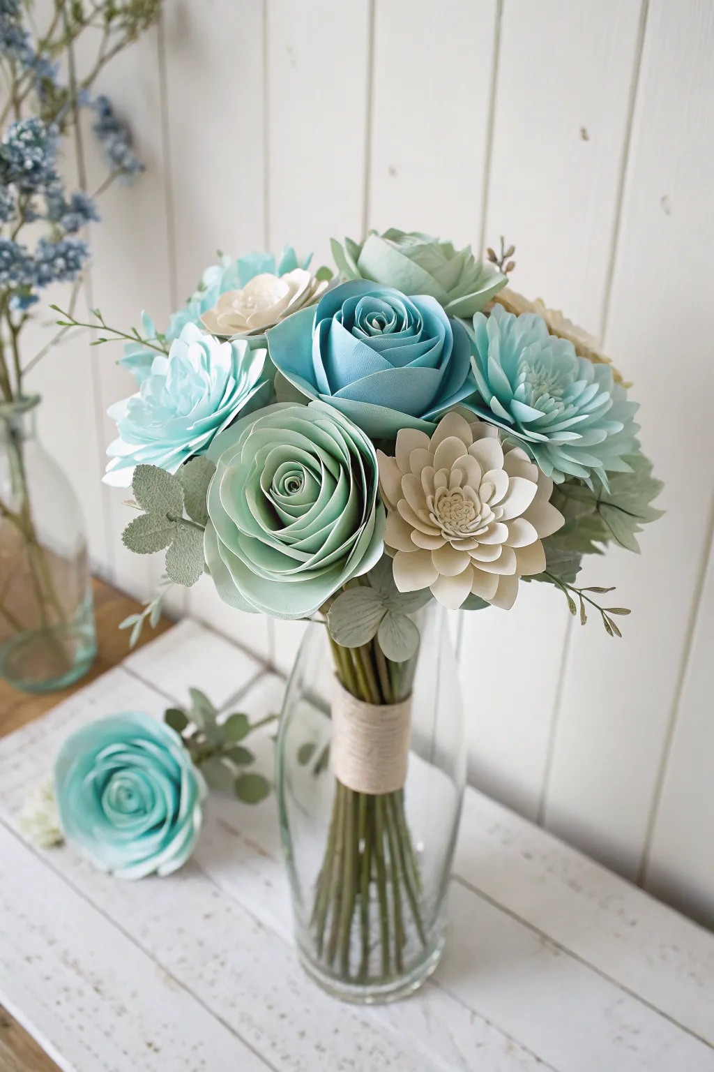 Embrace serenity with a pastel garden bouquet that brings the calm of nature indoors.