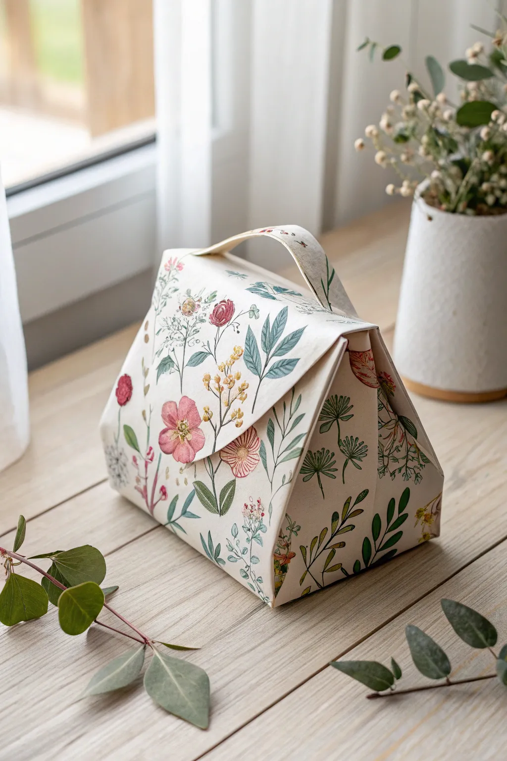 Embrace the charm of spring with this Floral Fantasy Paper Purse, perfect for adding a touch of whimsy to your outfit!