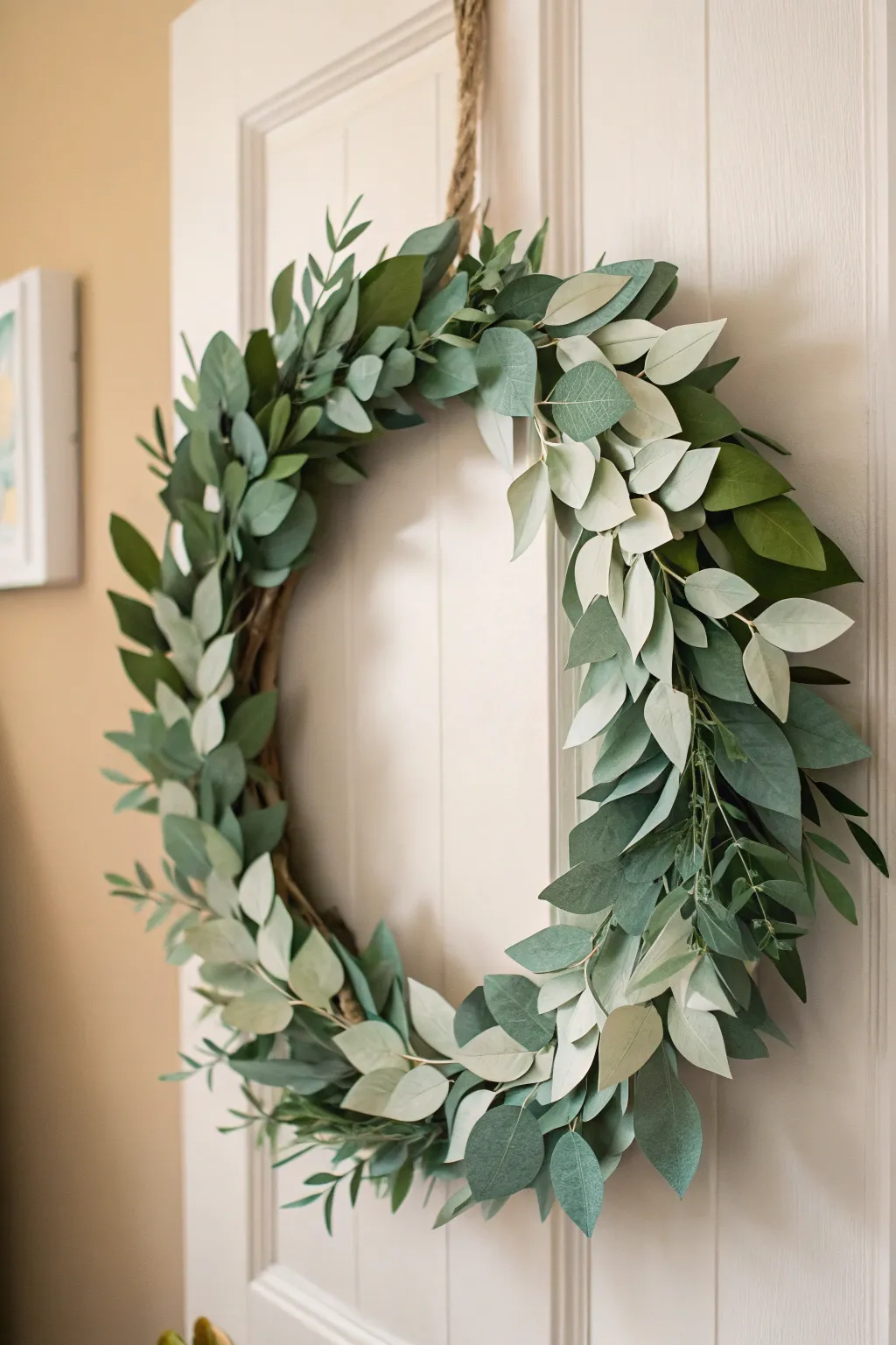 Embrace the beauty of nature indoors with a handcrafted paper wreath, a perfect blend of minimalist elegance and boho charm.