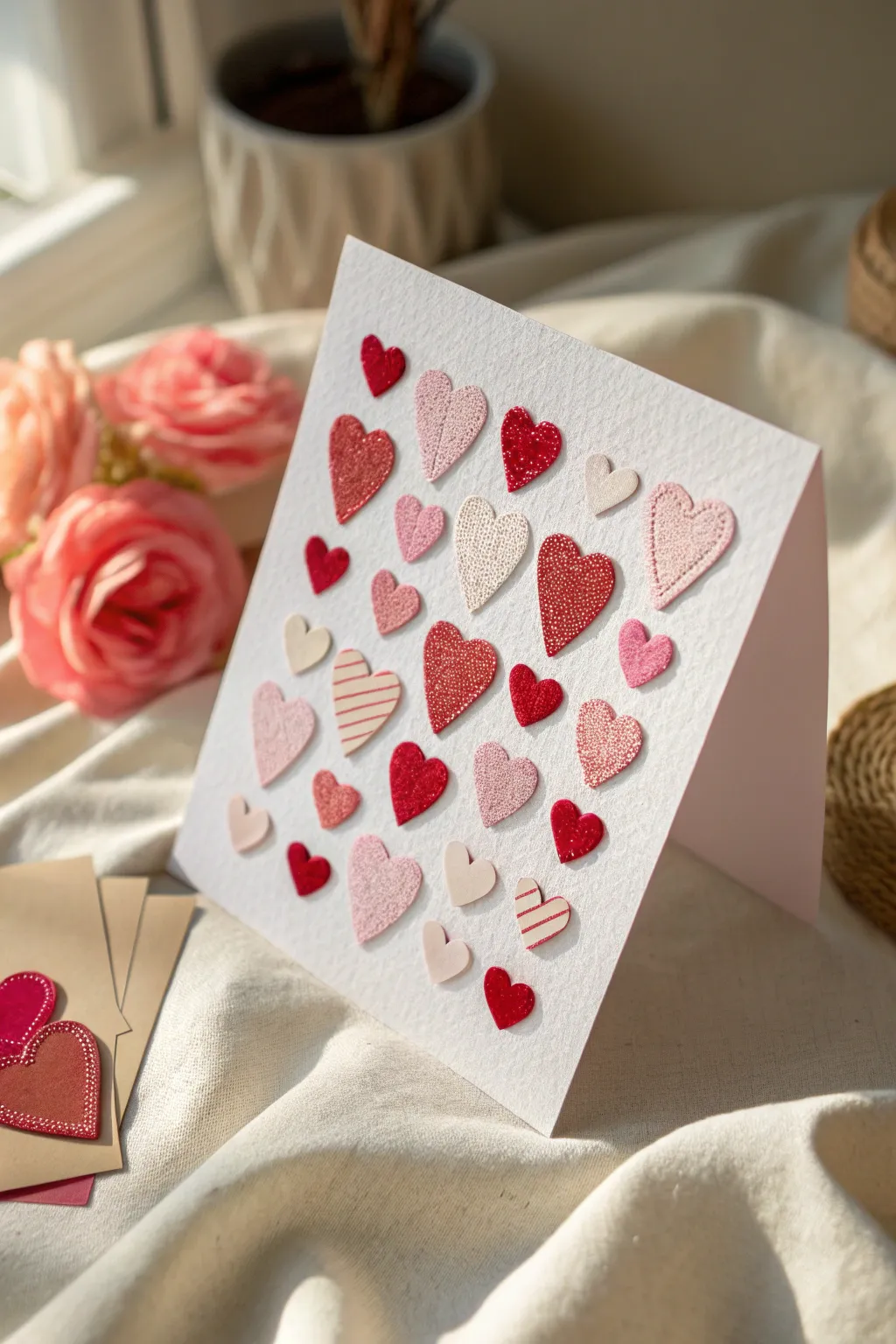Craft a heartfelt collage card with a minimalist touch, perfect for expressing your love this Parents' Day.