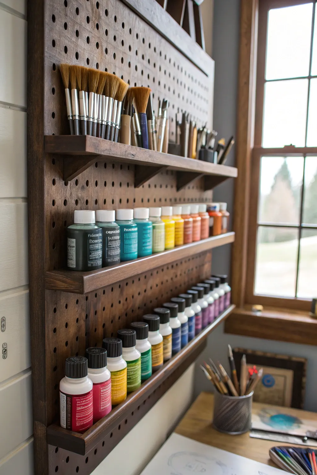 Elevate your craft room with a splash of color and organization.