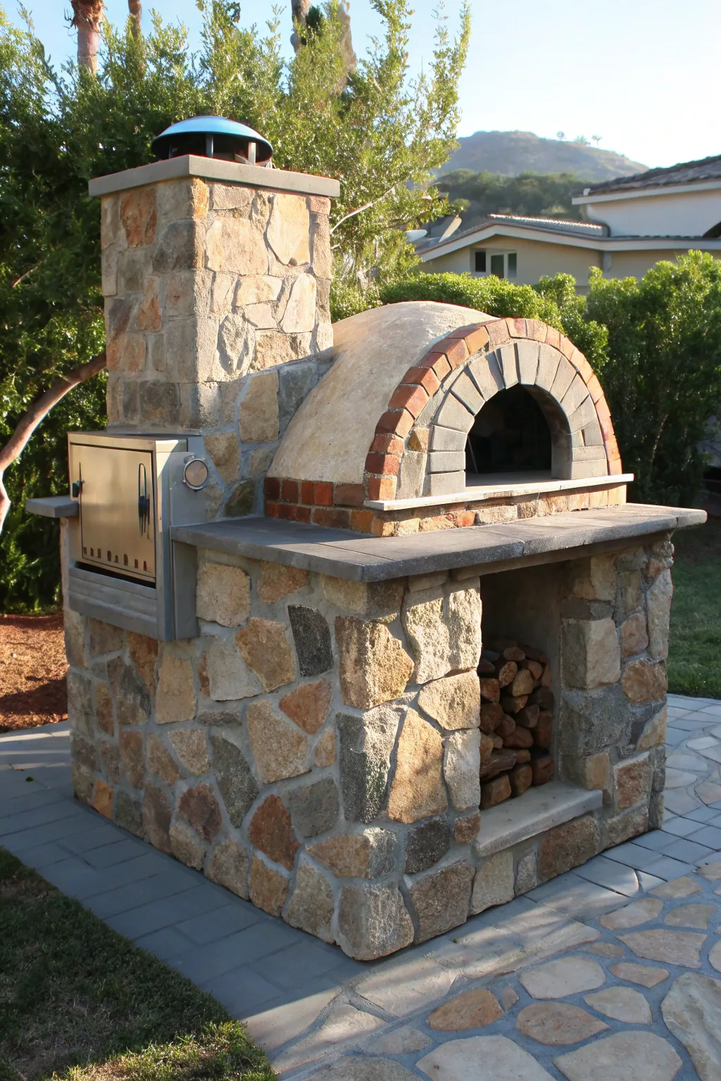 Bring a touch of Italy to your backyard with a rustic stone base for your pizza oven, blending craftsmanship with timeless style.