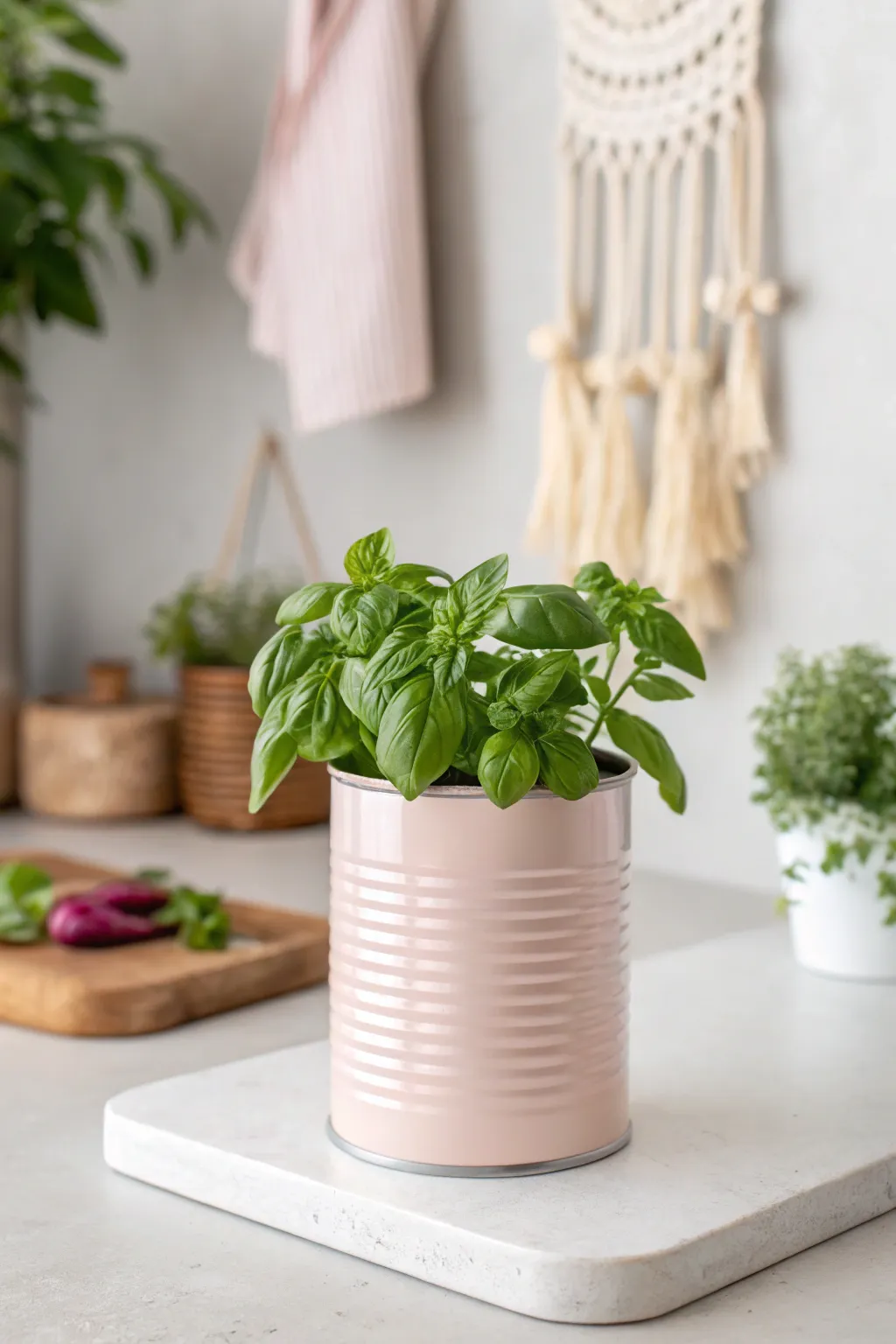 Transform your kitchen with charming DIY tin can planters—simple, stylish, and full of natural beauty!