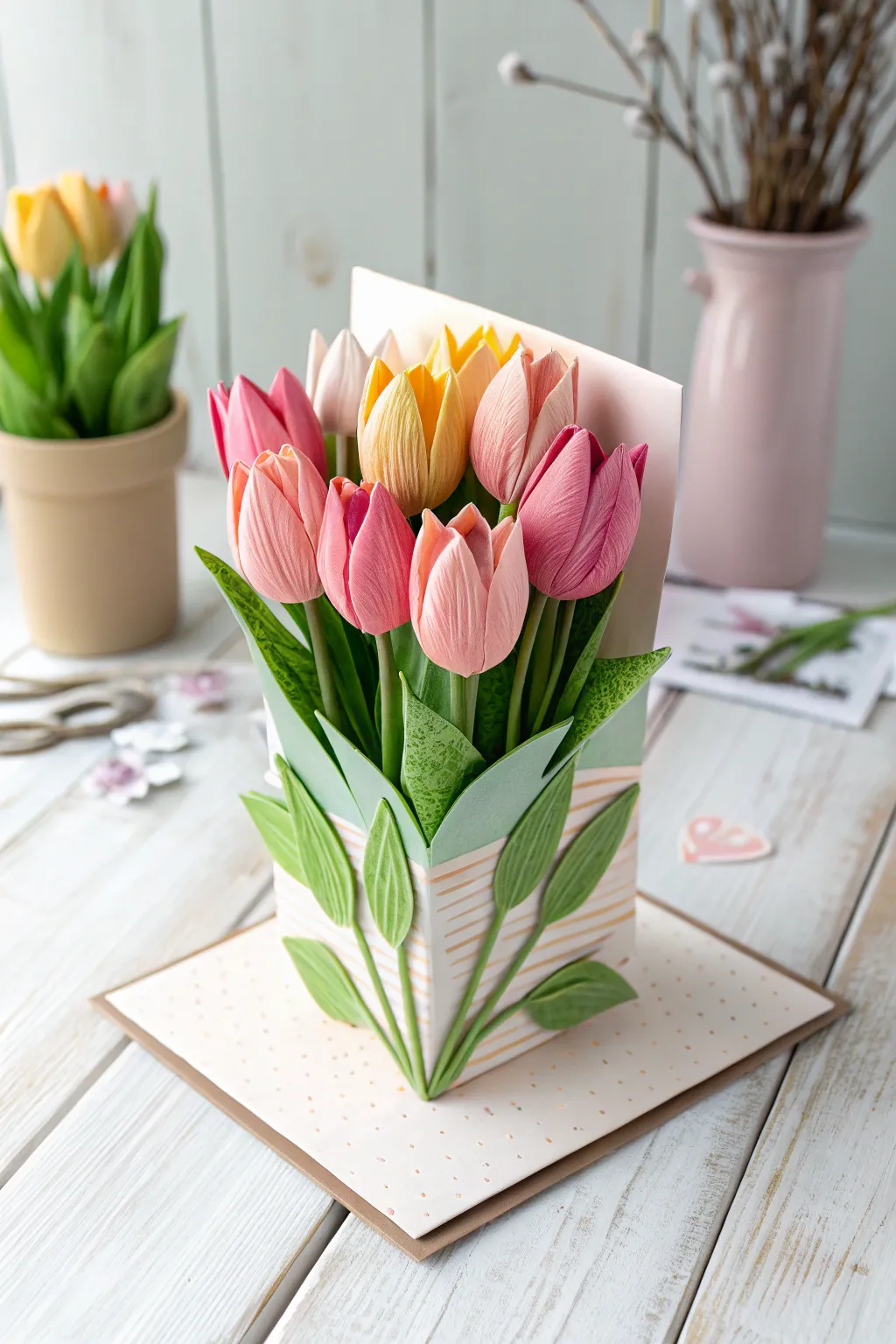 Surprise your loved ones with a blooming masterpiece: a 3D floral card that springs to life!