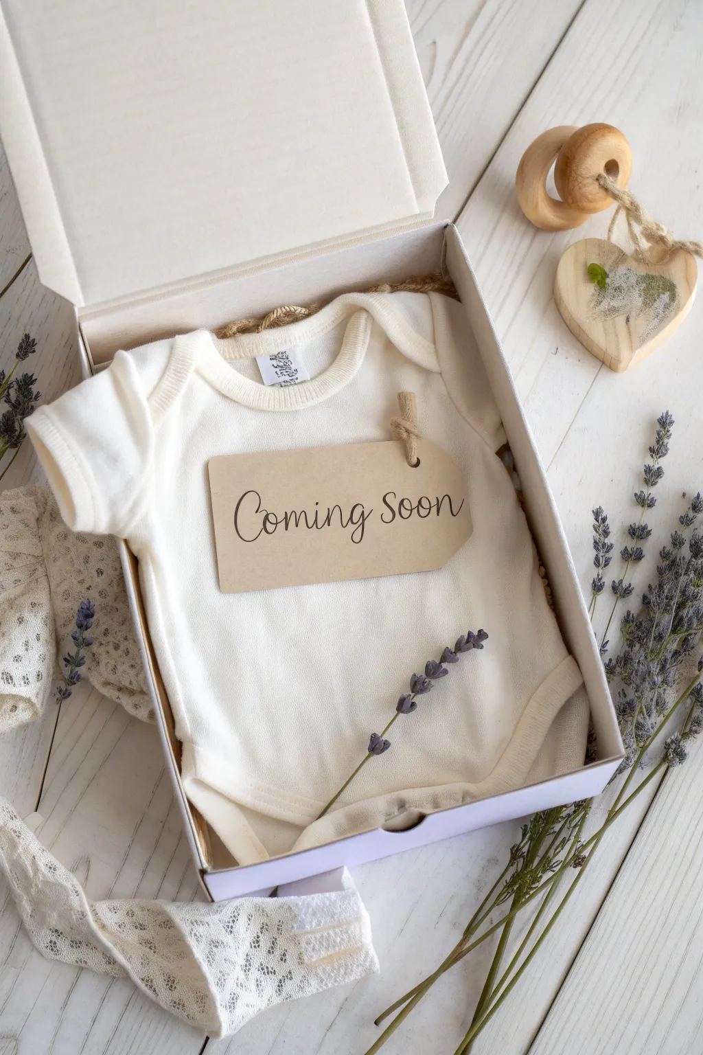 A touch of joy with a hint of anticipation. The perfect minimalist pregnancy announcement.