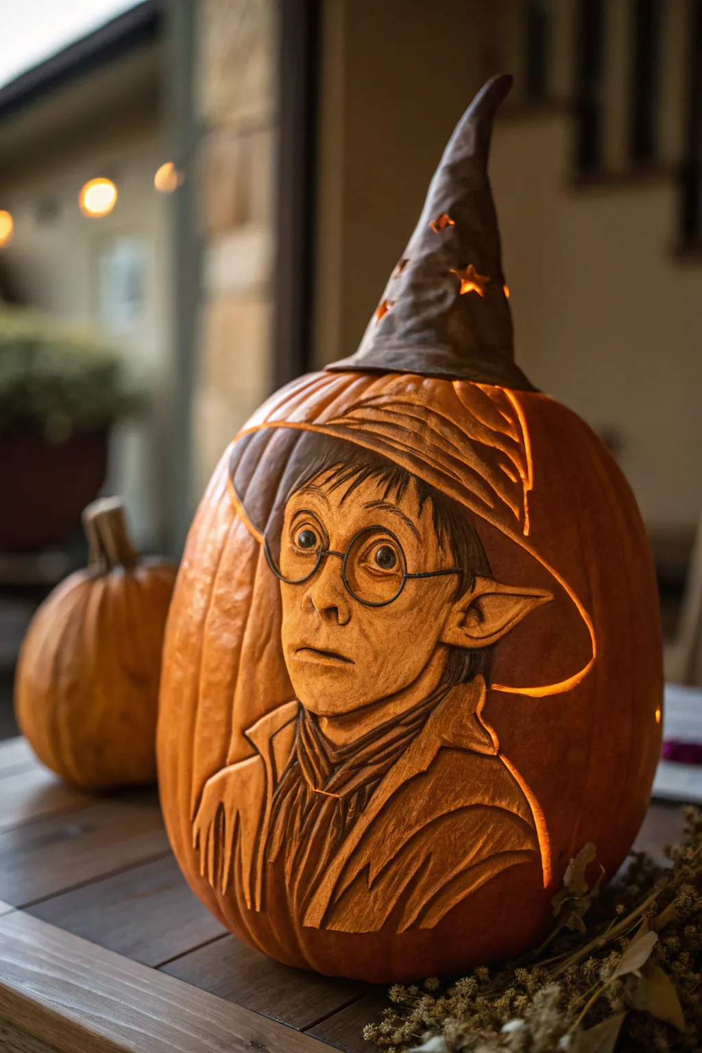 Bring your favorite character to life with this masterfully carved pumpkin—perfect for adding a touch of whimsy to your Halloween decor.
