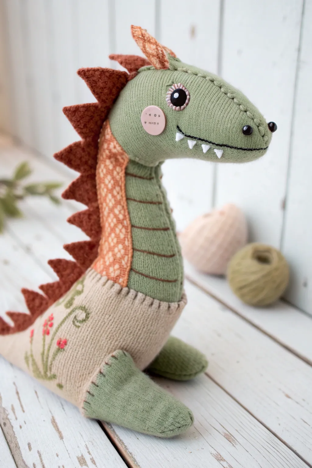 Unleash your creativity with this charming dragon sock puppet—perfect for a cozy afternoon craft session!