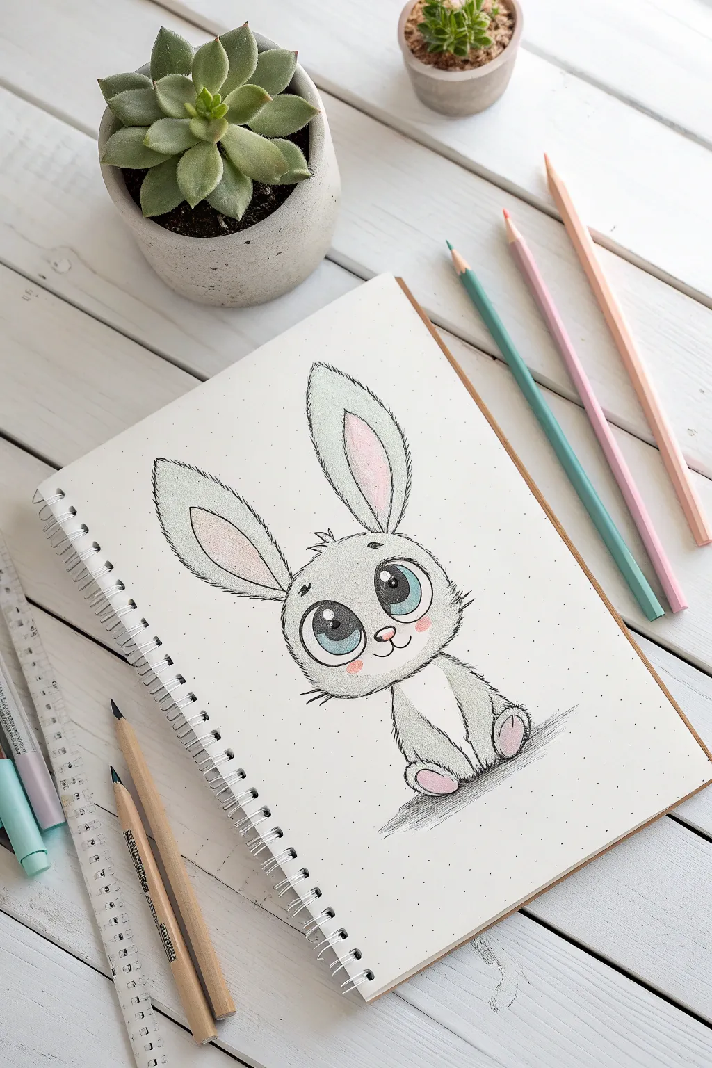 Embrace the charm of simplicity with these adorable cartoon bunnies! Perfect for those who love Scandinavian minimalism with a Boho twist.