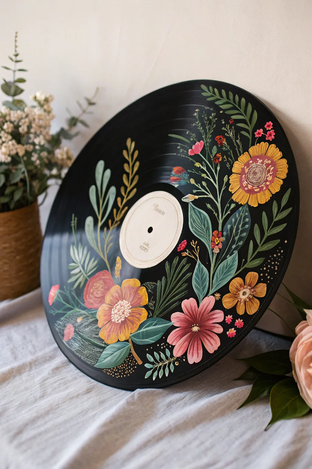 Transform your space with a blooming vinyl masterpiece; where art meets nature.