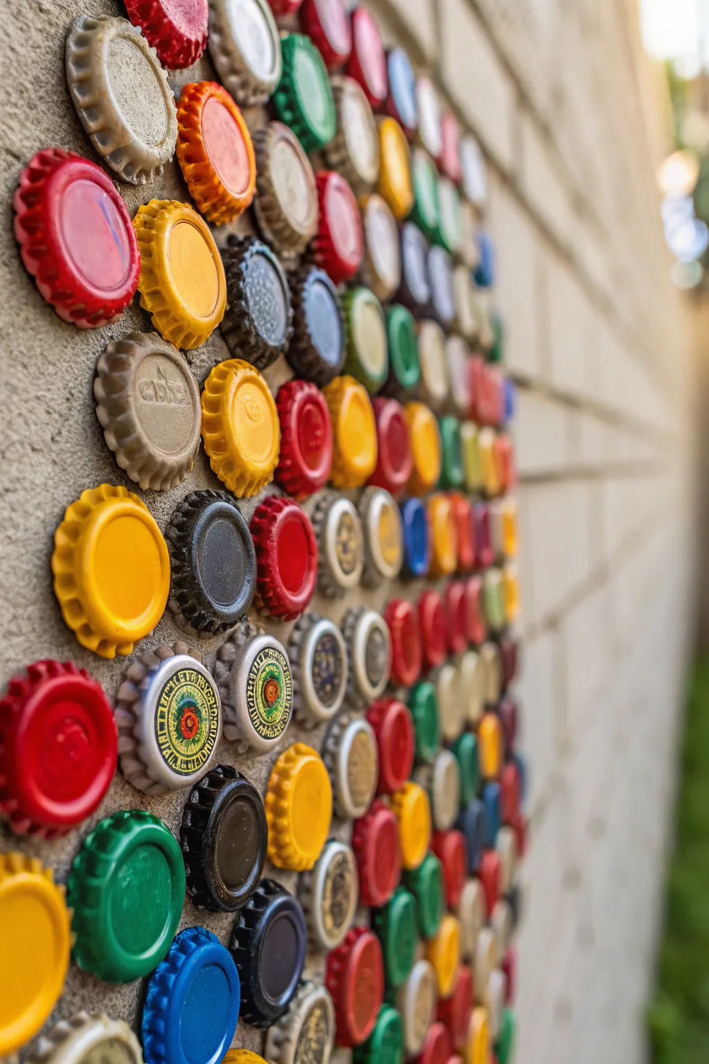 Transform discarded bottle caps into vibrant wall art that blends minimalist elegance with Boho charm.