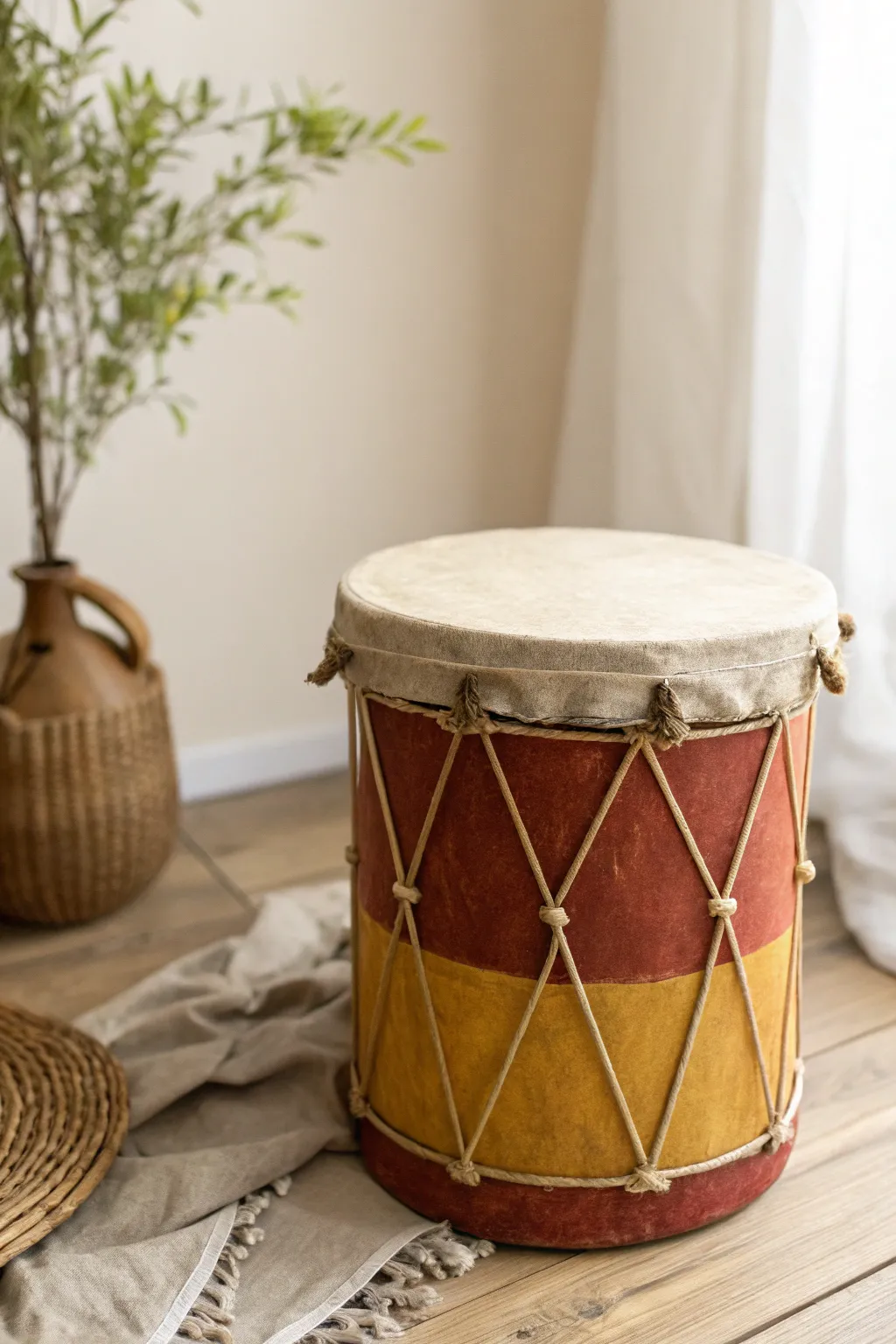Transform ordinary into extraordinary with these chic, eco-friendly cardboard tube drums—where minimalism meets boho flair.