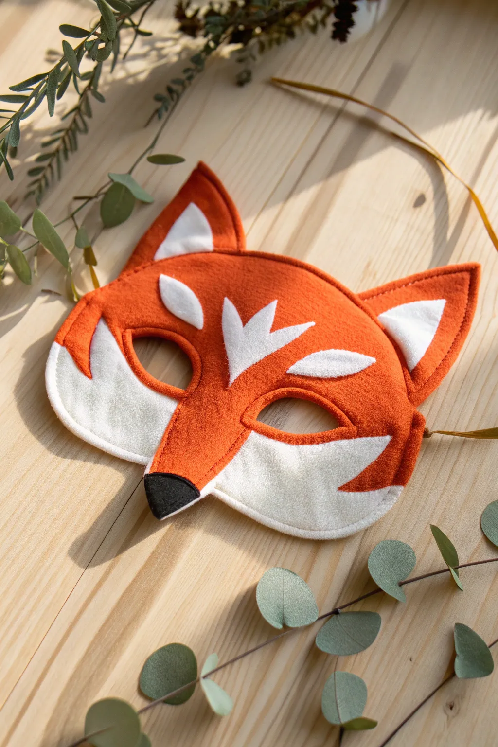Embrace your wild side with this classic fabric fox mask—where simplicity meets natural elegance.