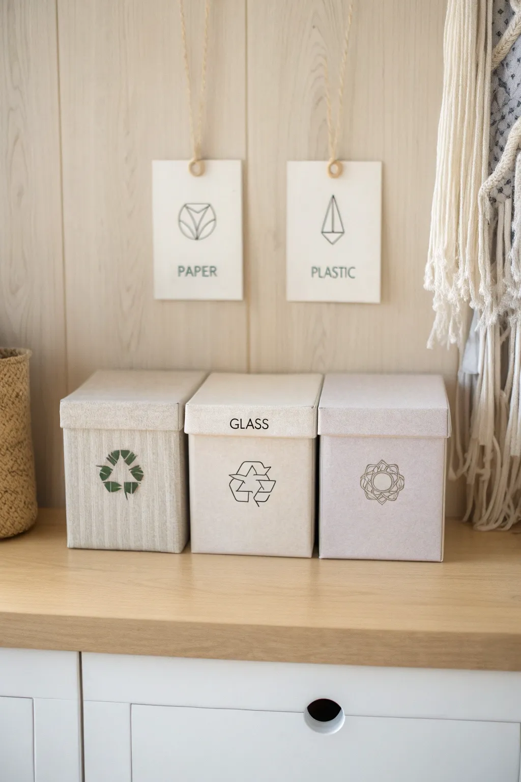 Transform your bulletin board into a chic recycling station with Scandinavian flair. #RecycleInStyle