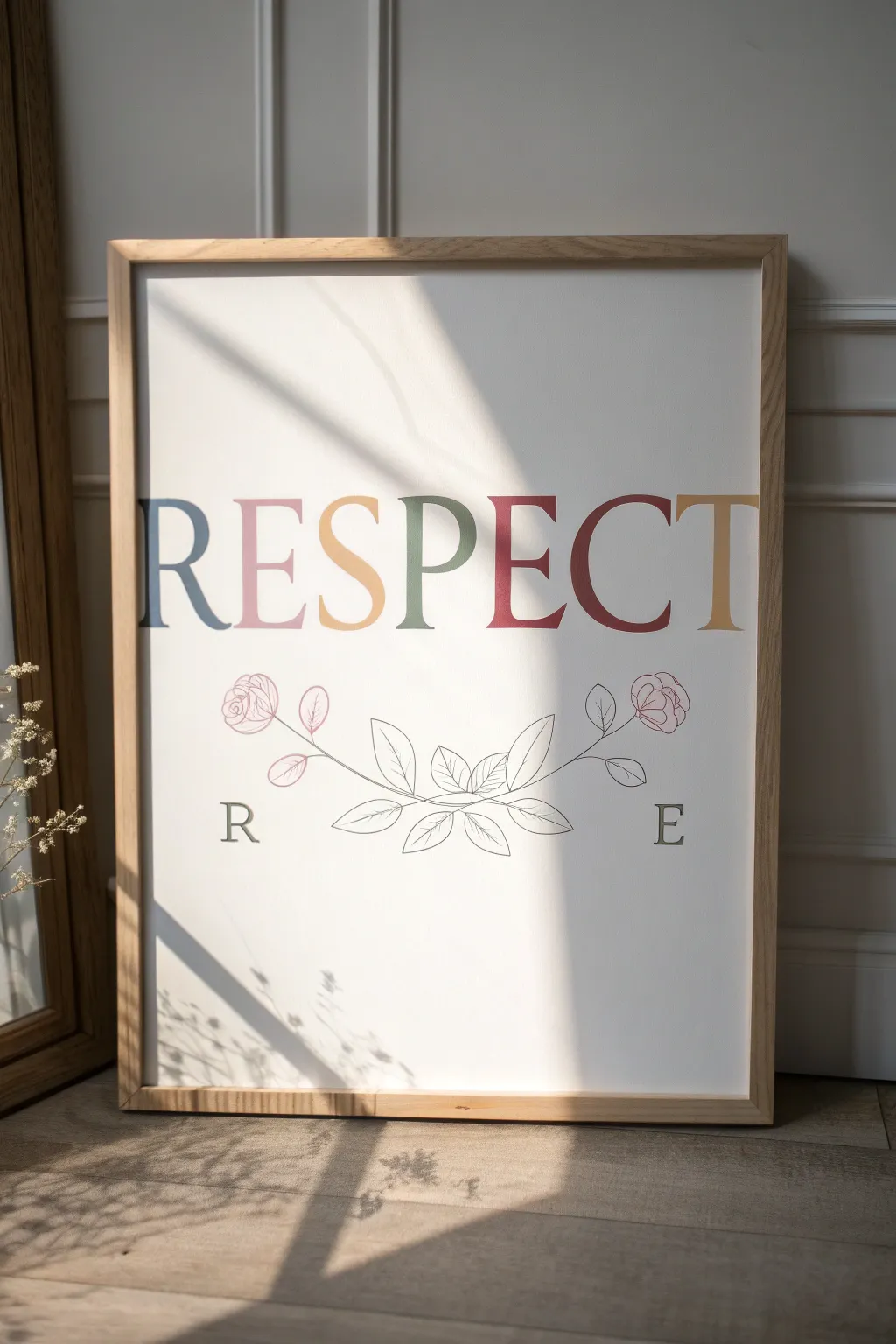 Discover the beauty in simplicity with a 'RESPECT' acronym poster—where every letter tells a story.