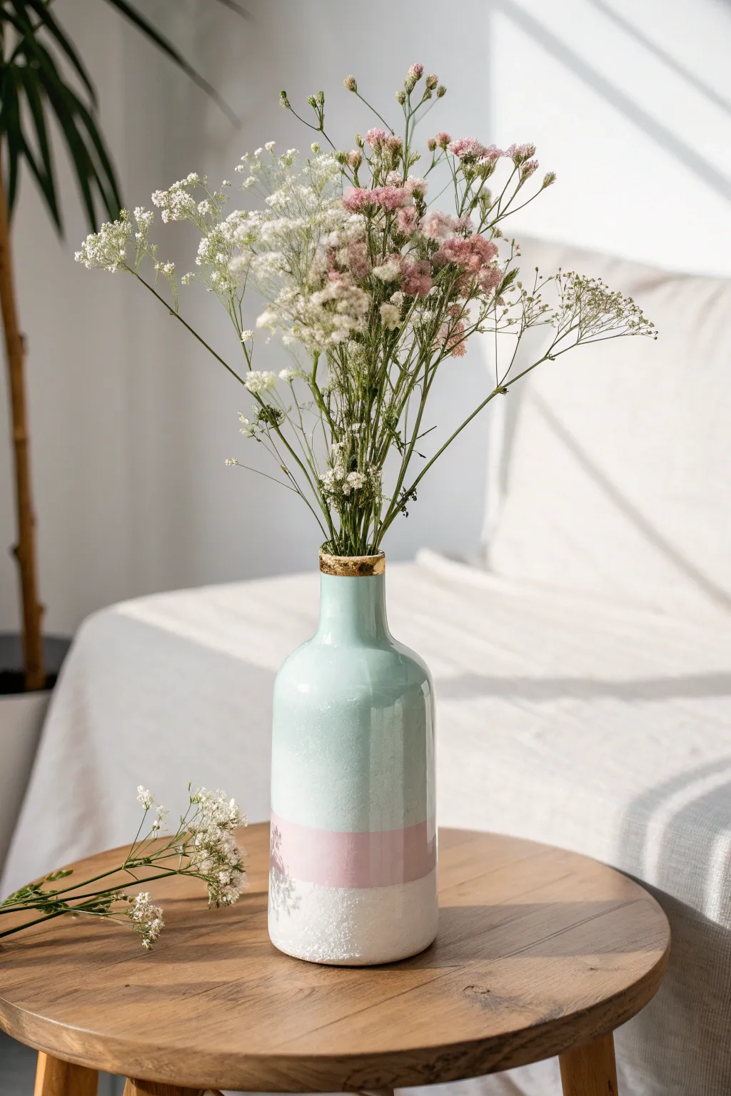 Transform ordinary bottles into stunning vases with a touch of creativity and elegance.