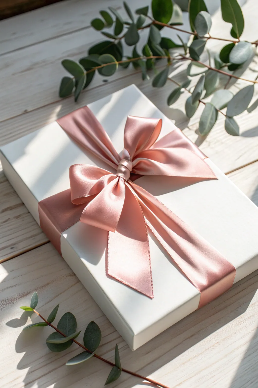 Embrace the charm of simplicity with a classic satin bow for that perfect gift finish.
