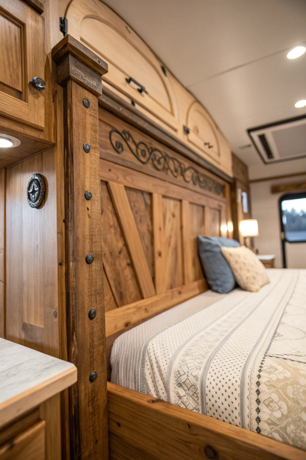 Transform your RV with rustic wooden elegance!