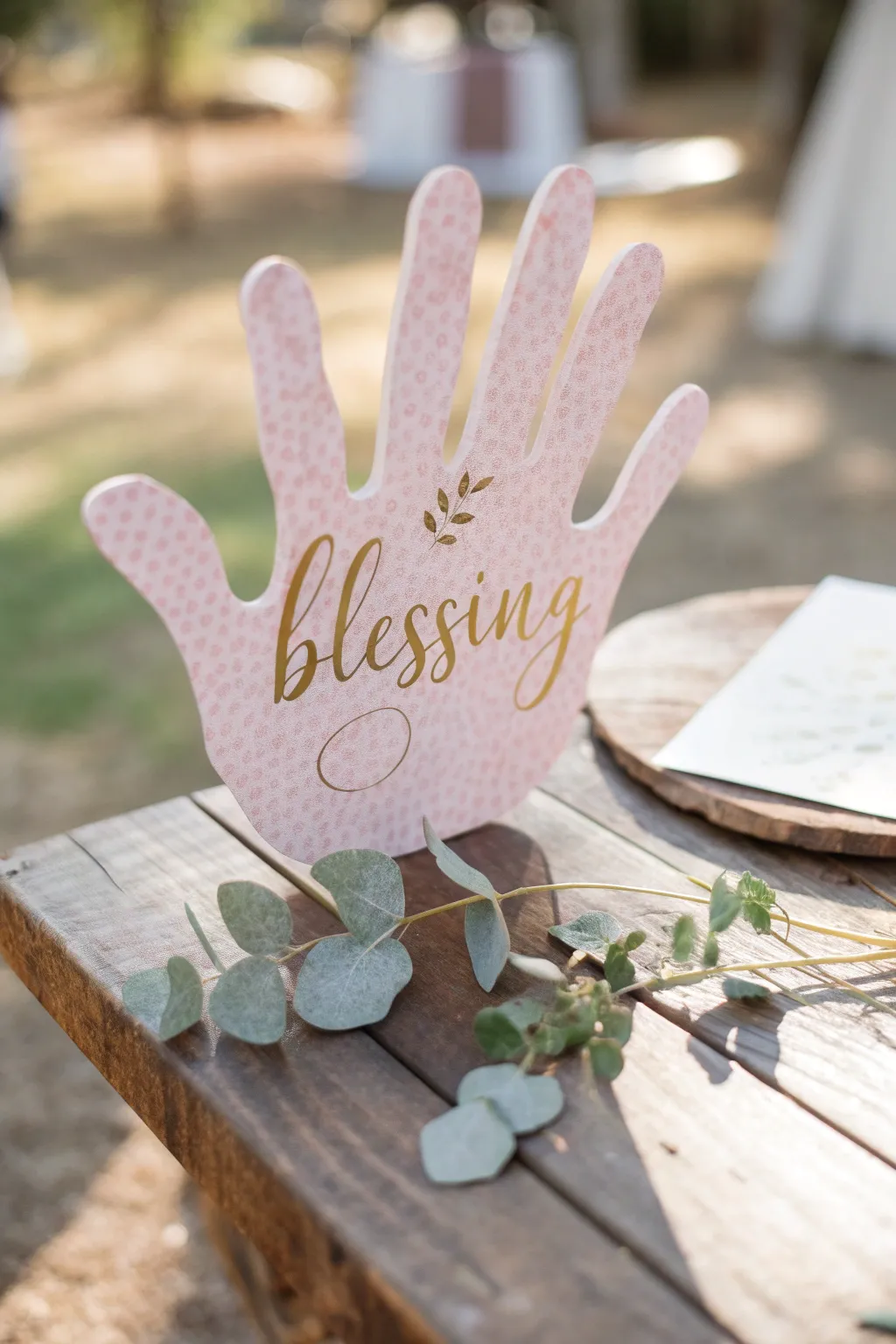 Capture the warmth of a personal blessing with handcrafted elegance.