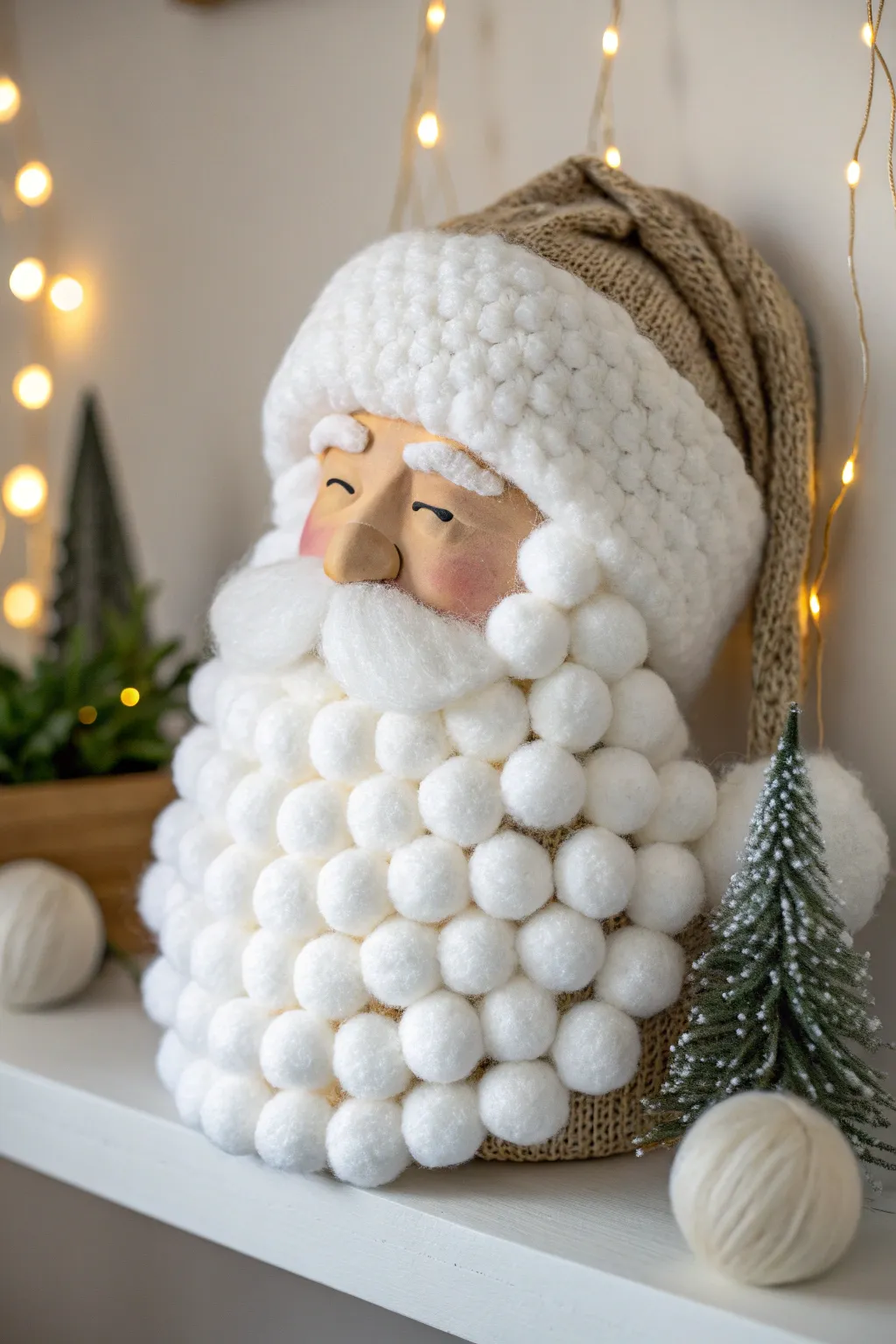 Embrace the joy of crafting with this charming Cotton Ball Beard Santa, a perfect blend of simplicity and festive cheer!